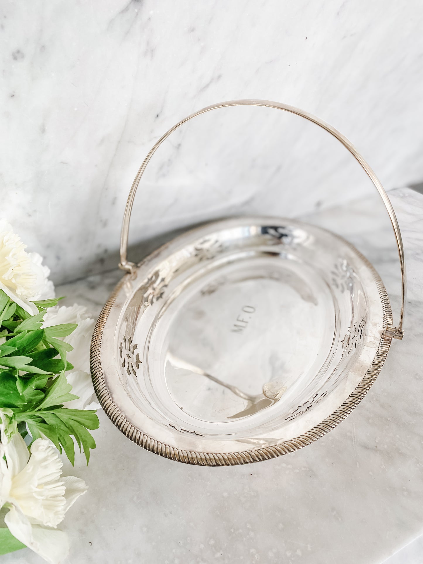 English Pierced Starbust Basket