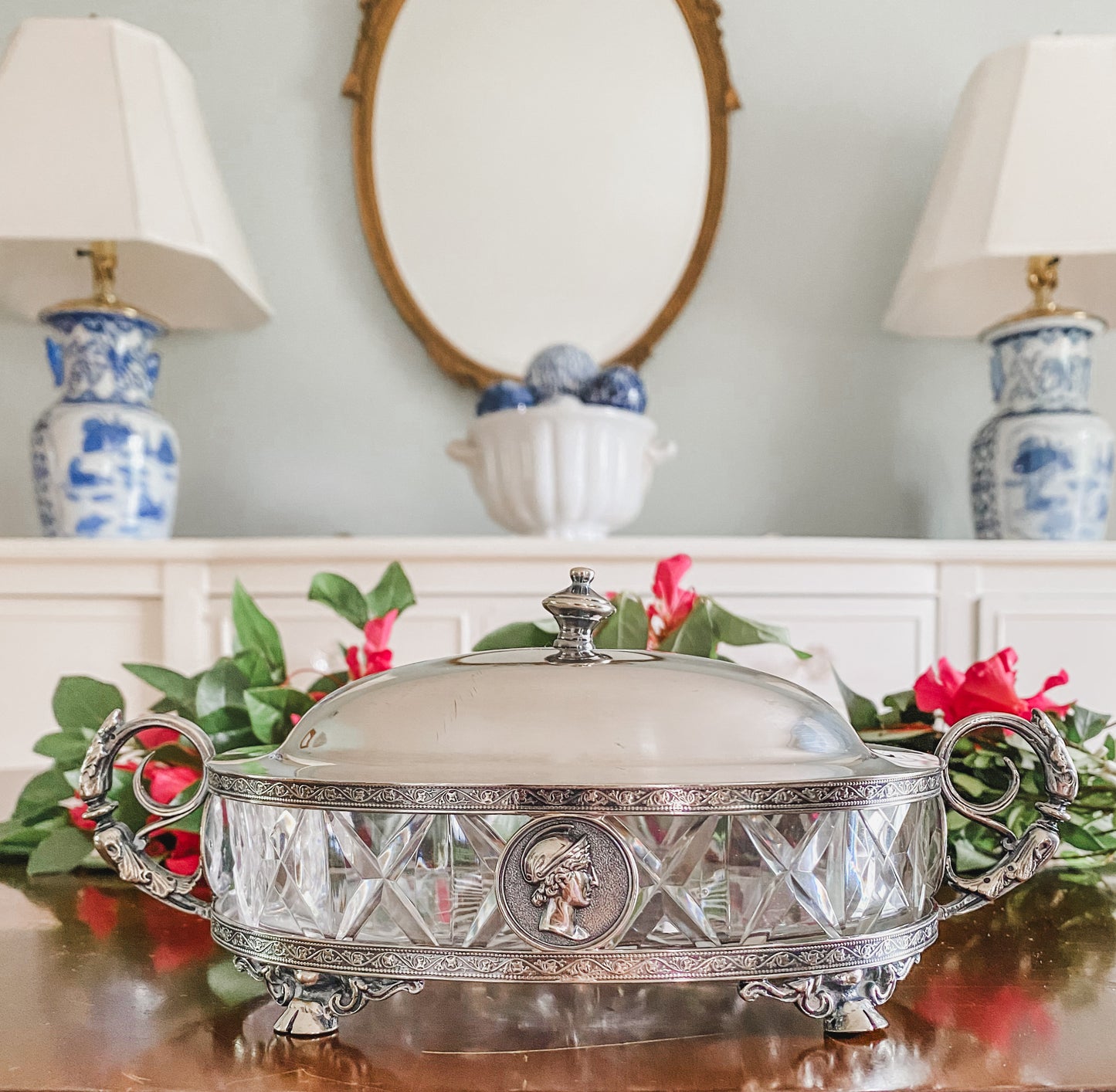 Exquisite Elkington & Co. English Double Handled Server from 1883