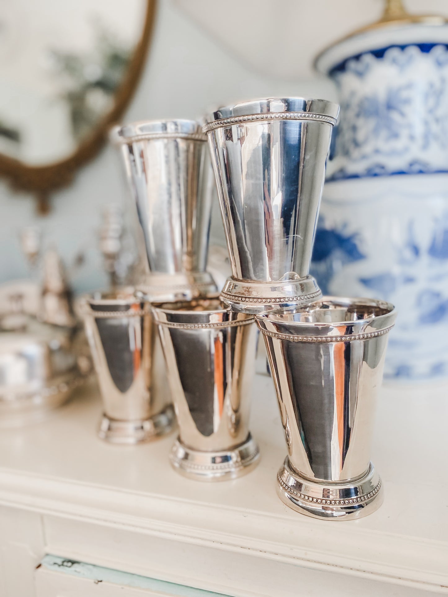 Set of 5 Mint Julep Cups