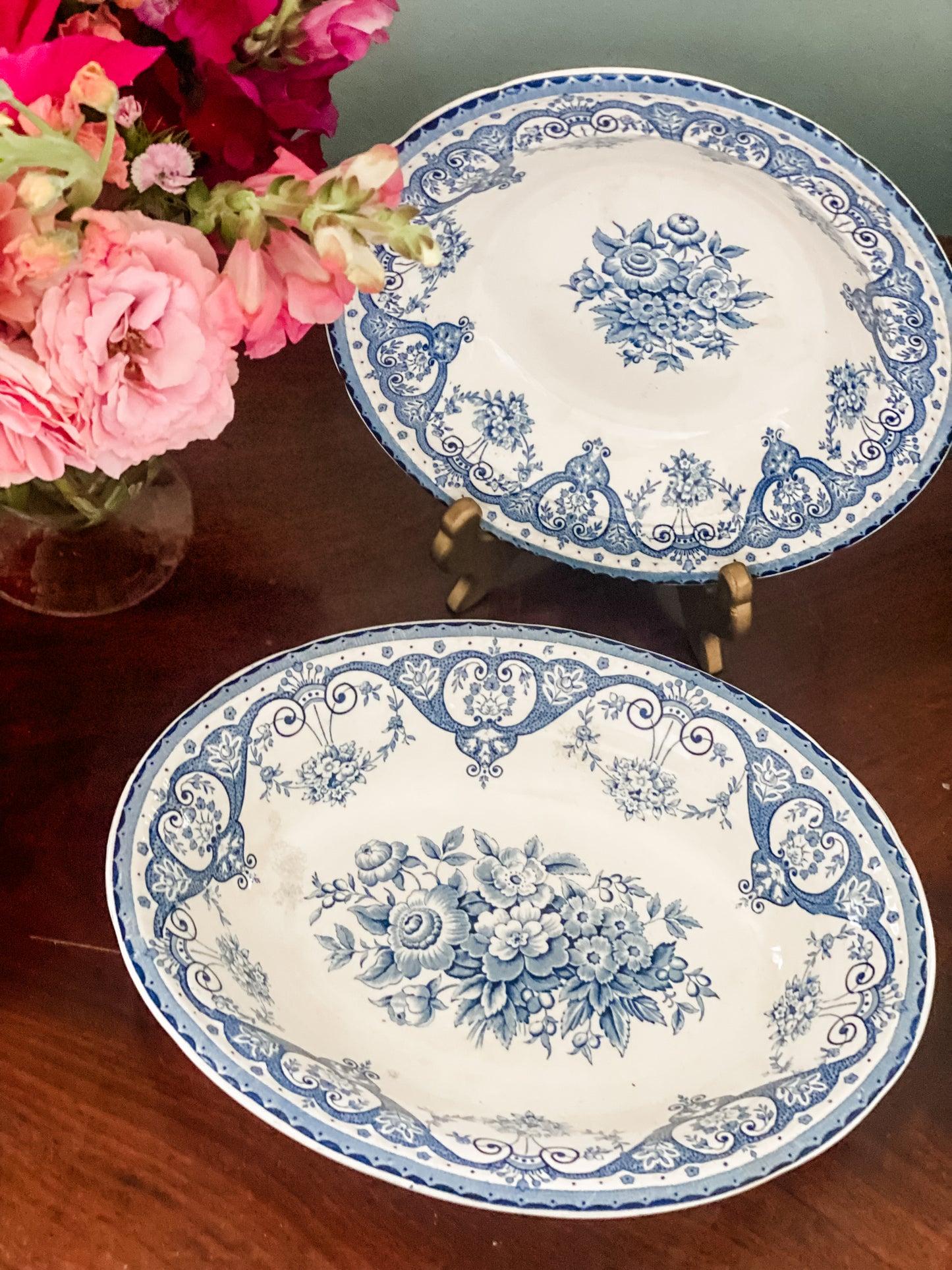Pair of Antique Staffordshire Bowls