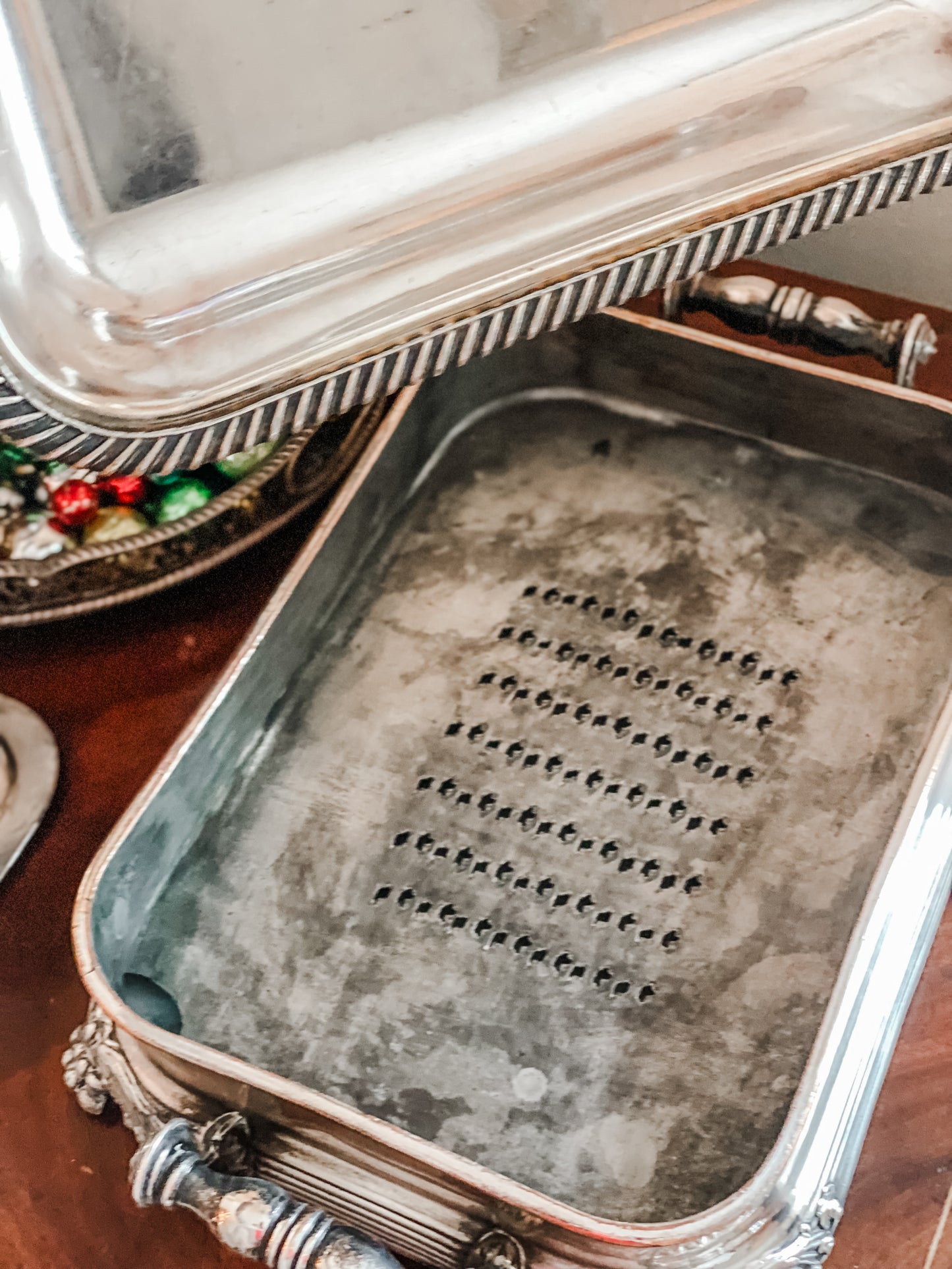 Historic and Remarkable Example of Old Sheffield Plate 3-piece Chafing Dish