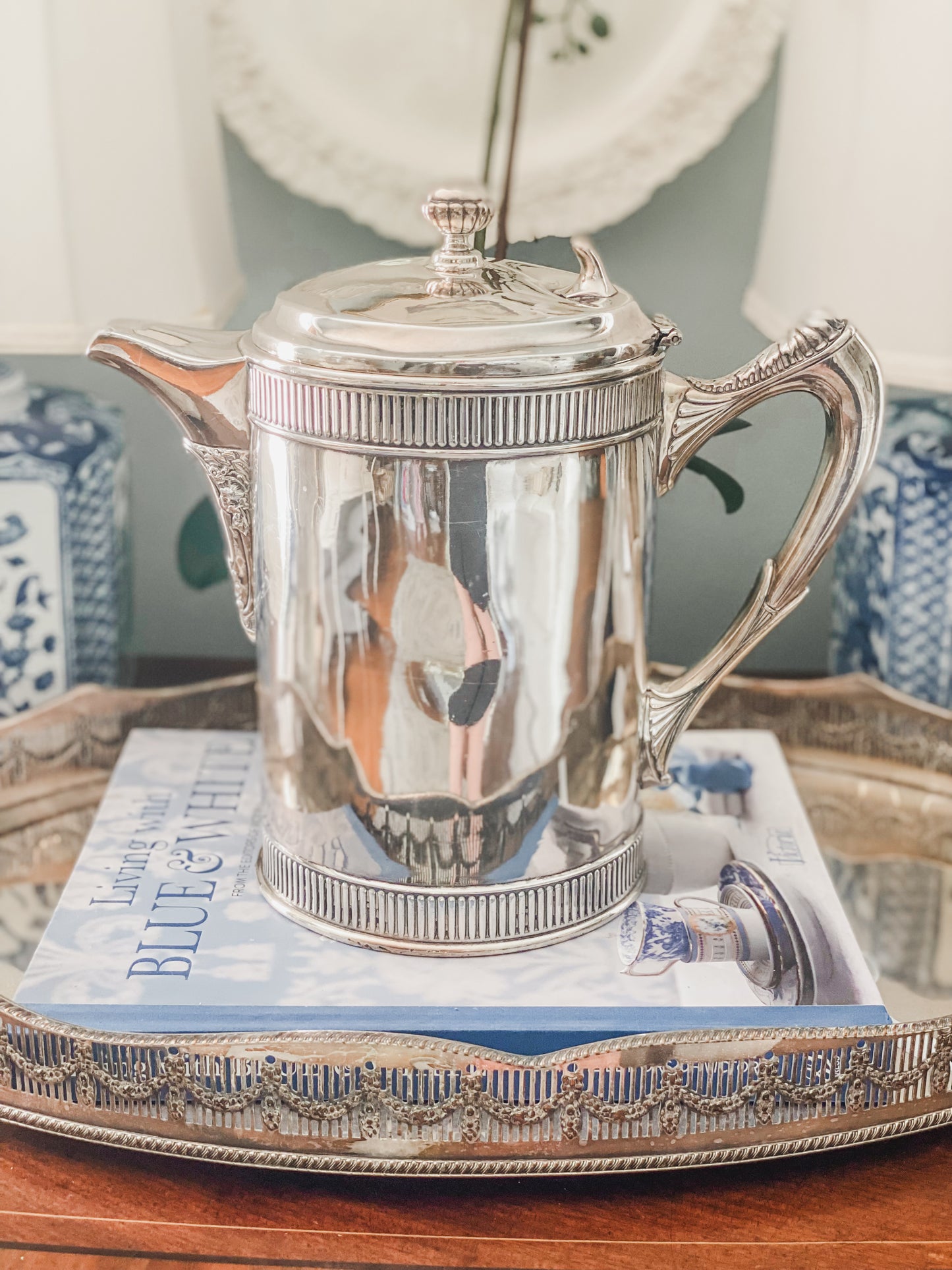 Antique Quadroupleplate Victorian Pitcher