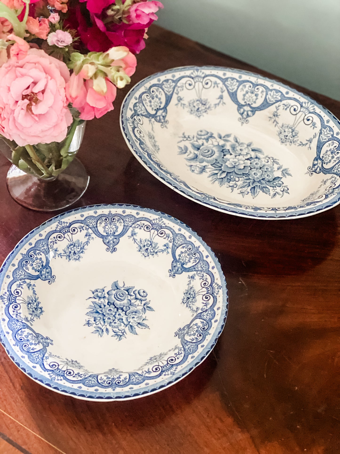 Pair of Antique Staffordshire Bowls