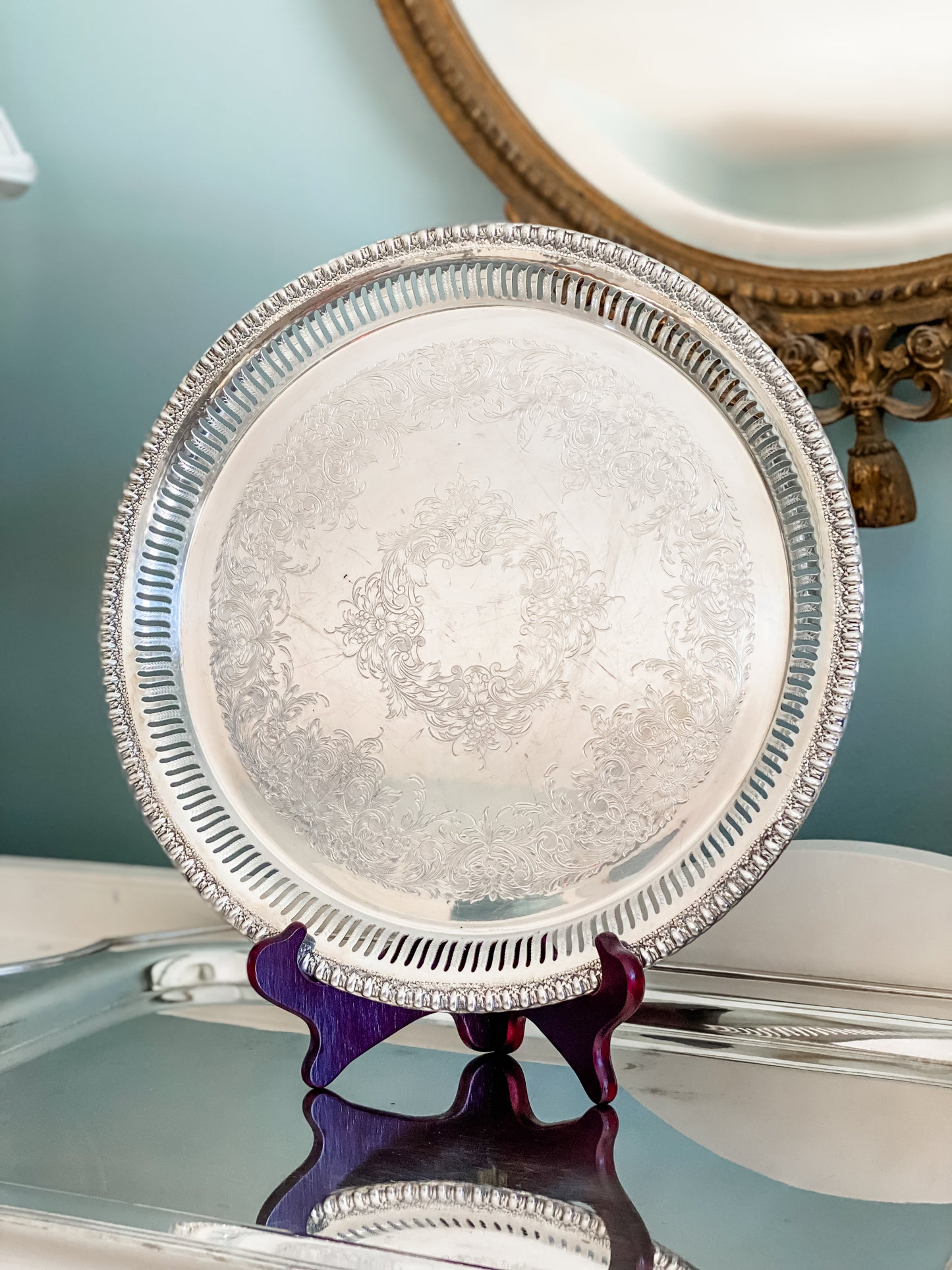 Round Reticulated Tray