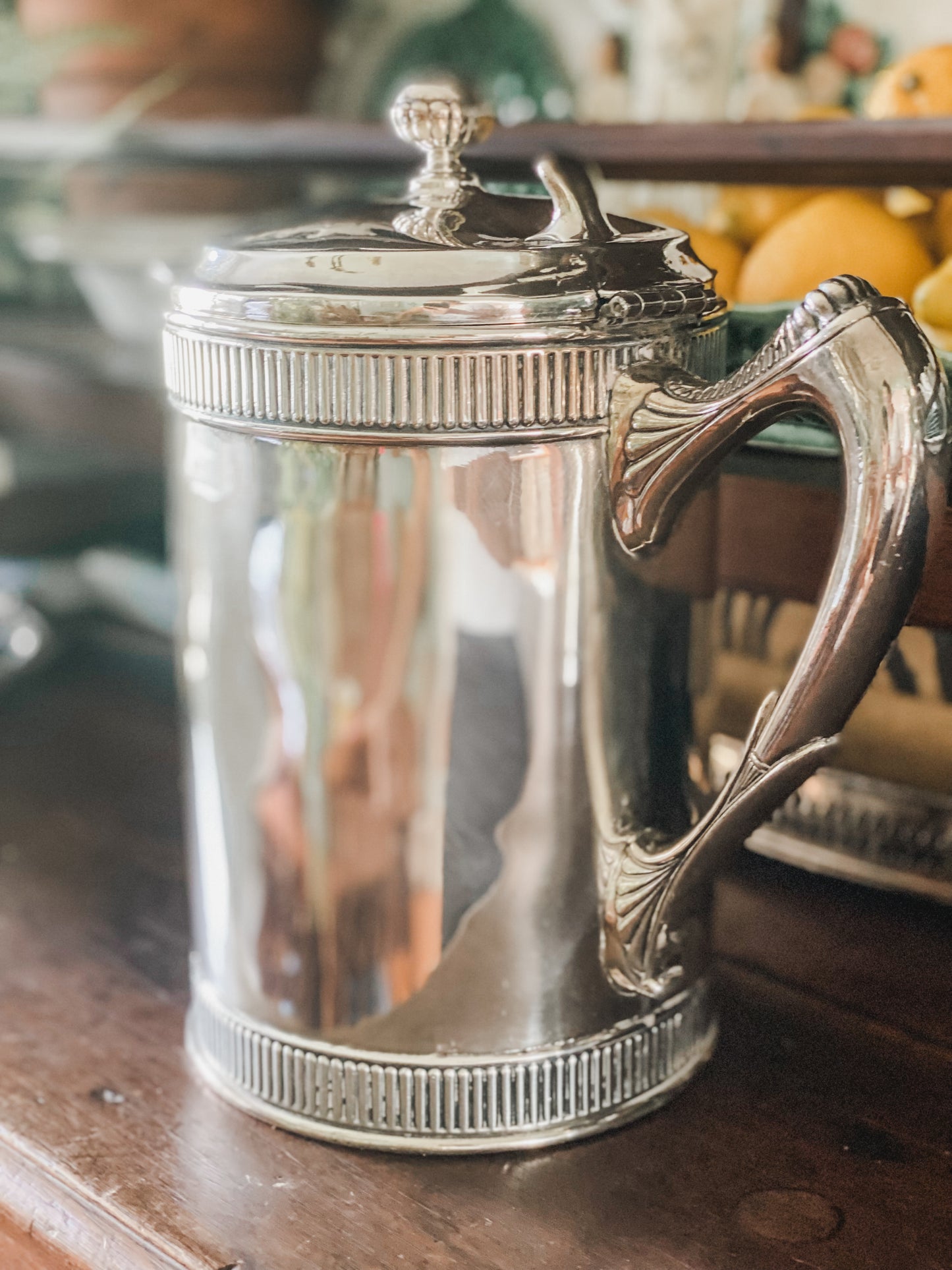 Antique Quadroupleplate Victorian Pitcher