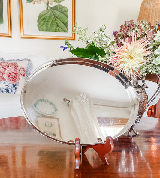 Oval Gallery Tray by Israel Freeman & Sons