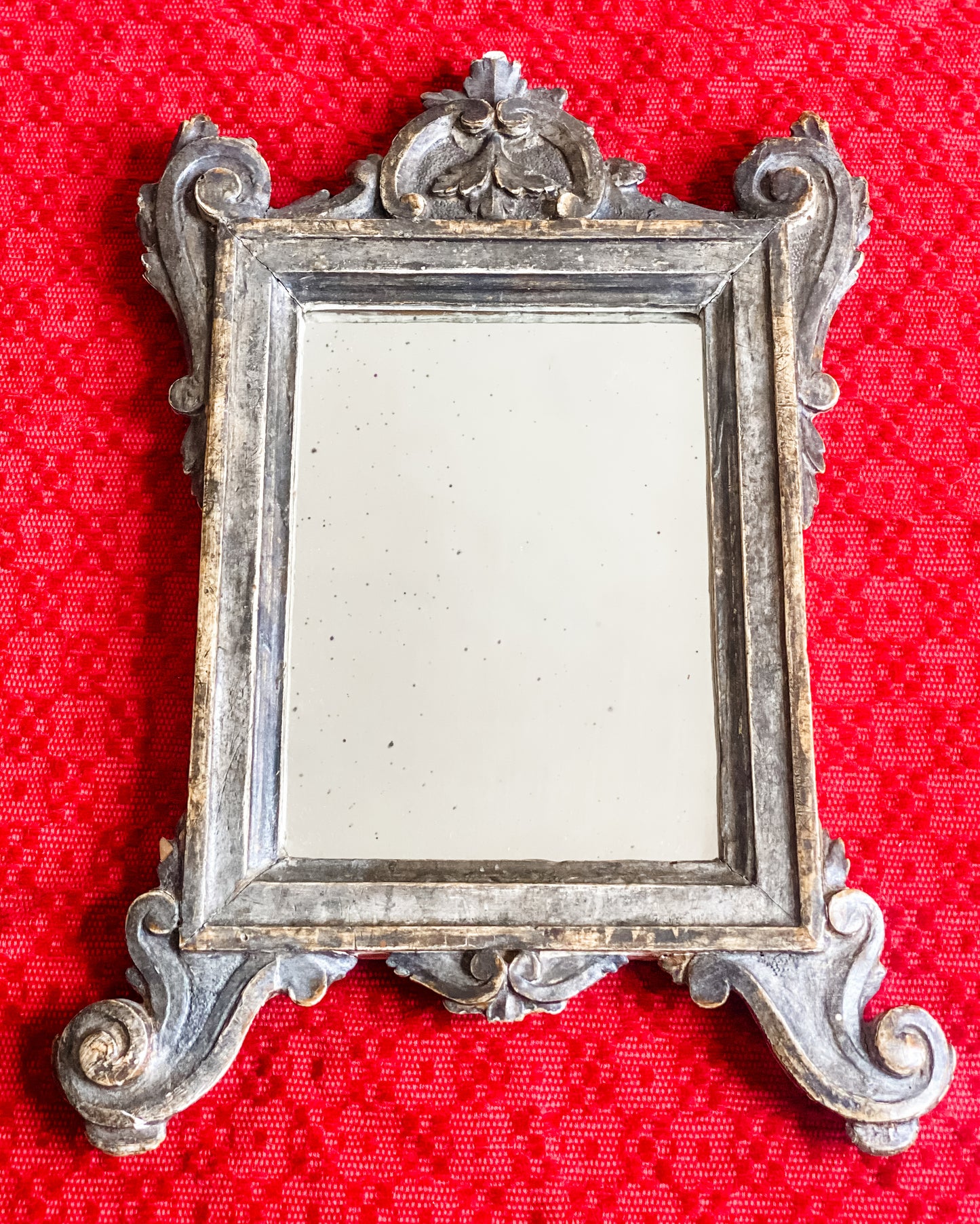 Antique Italian Florentine Carved Mirror