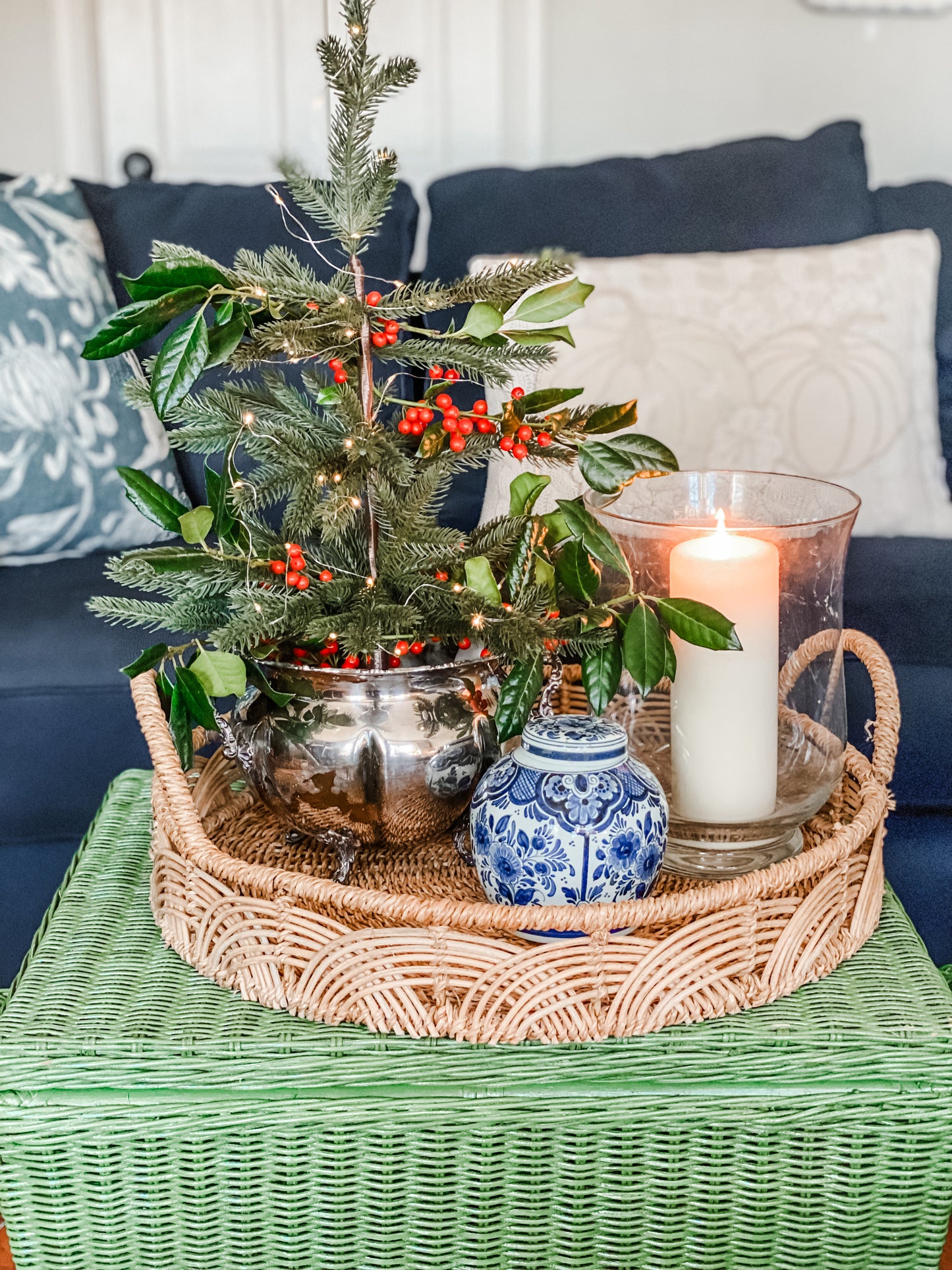 Antique Covered Dish: My perfect Miniature Christmas Tree Holder