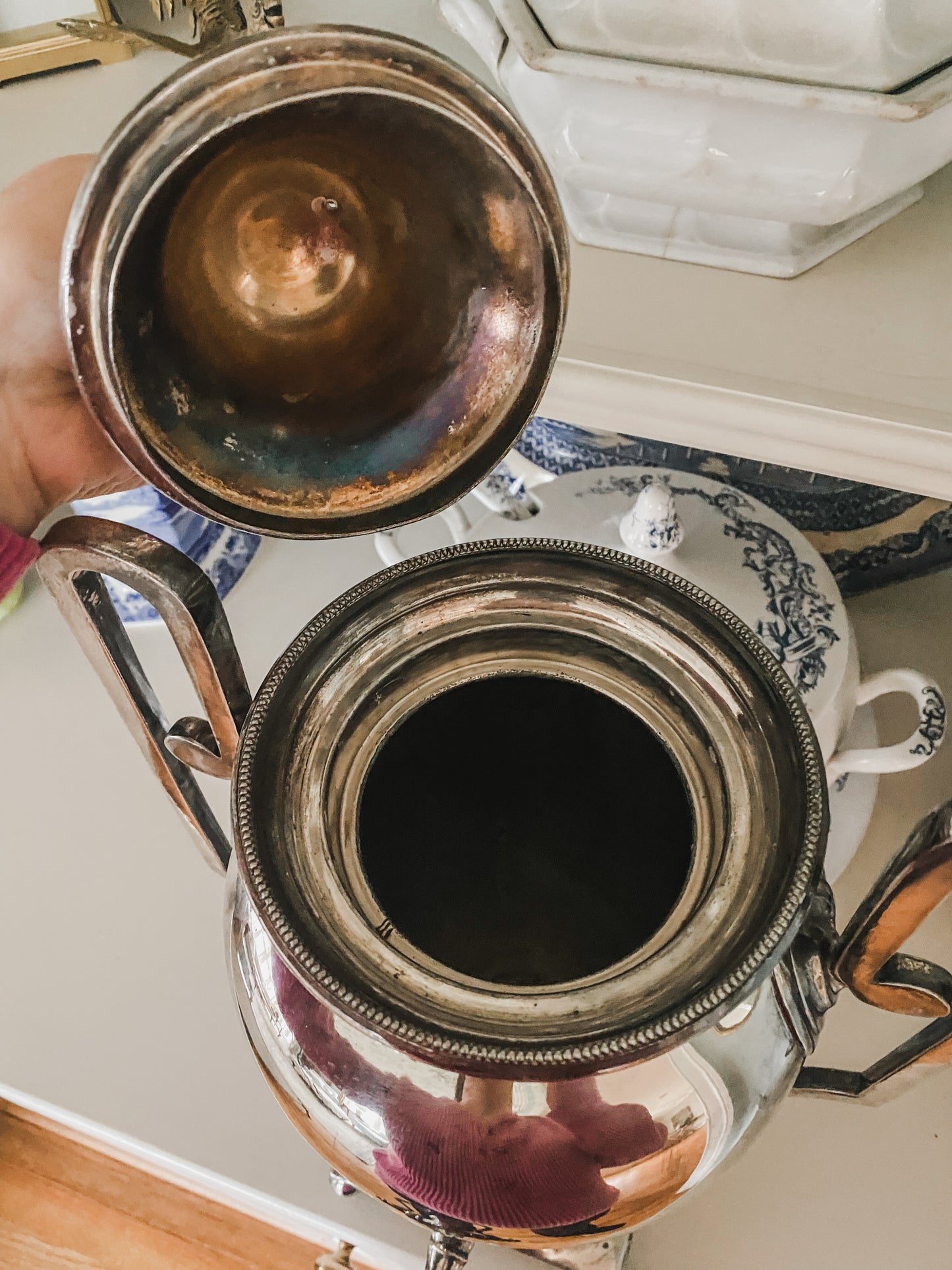 Antique Walker & Hall Silverplate Urn – Grand Grecian Form