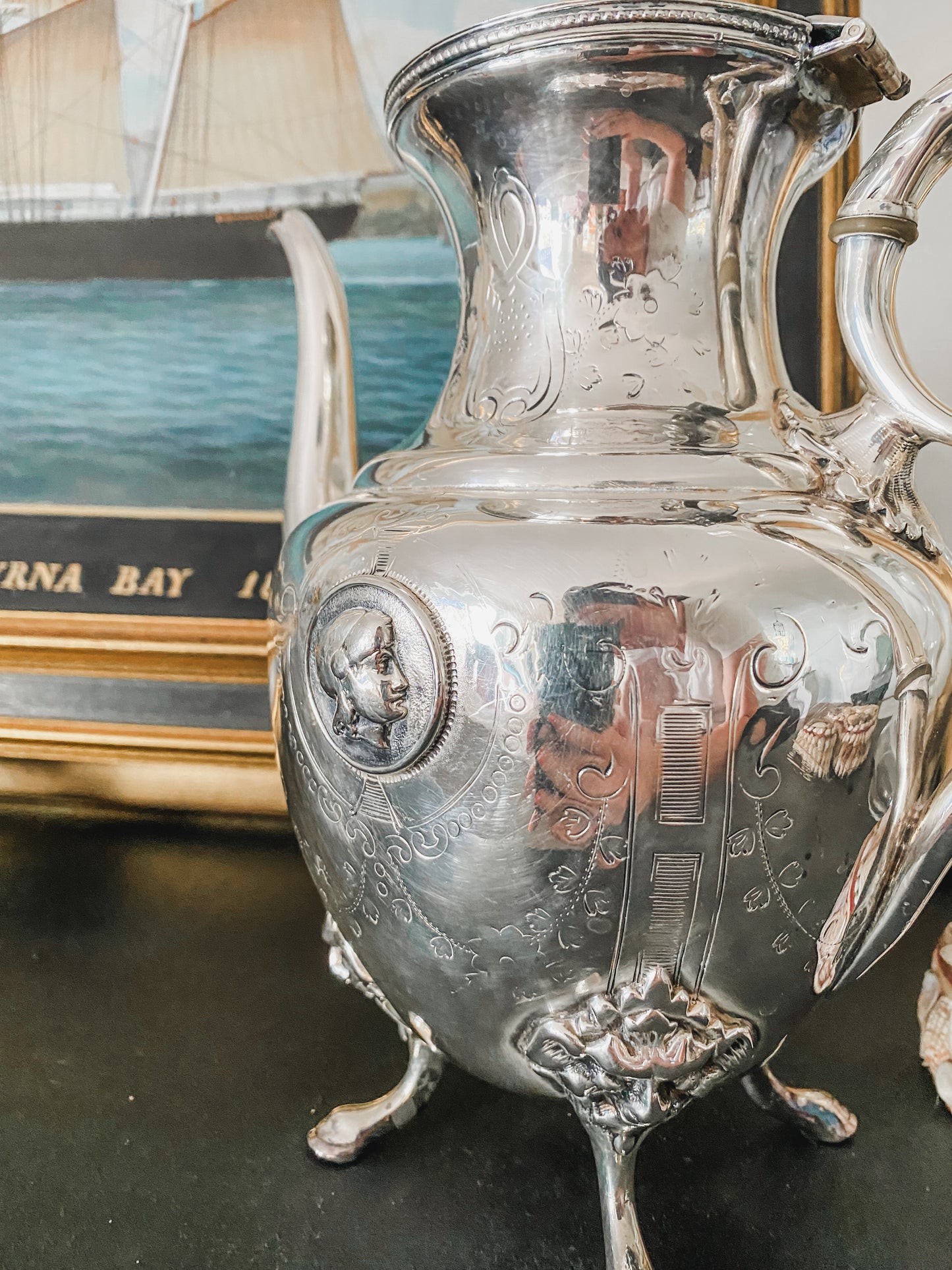 Antique Meriden Coffee Pot