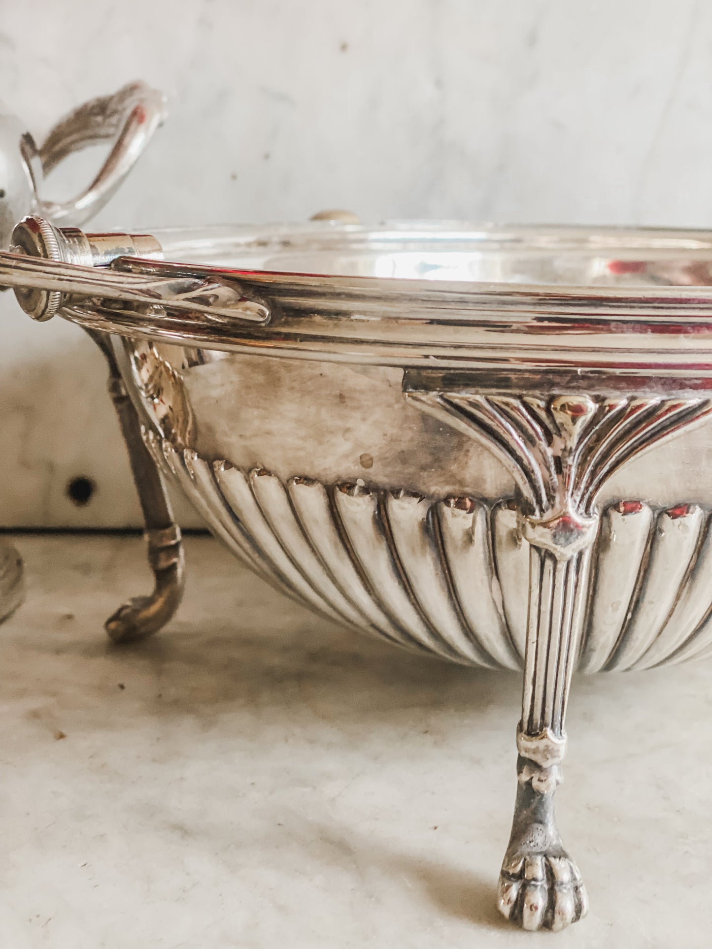 Large Antique Revolving Dome Server