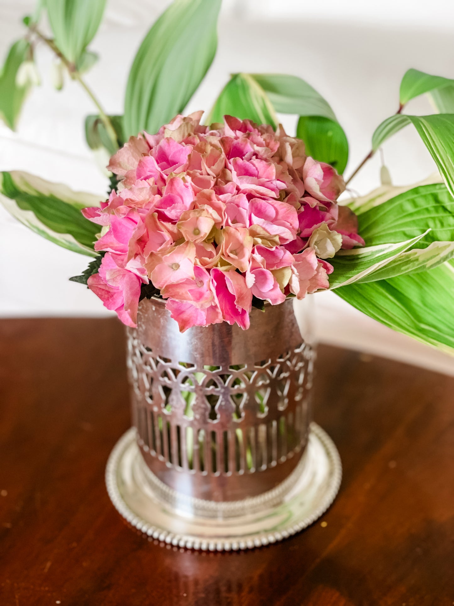 Antique Reticulated Bottle Holder