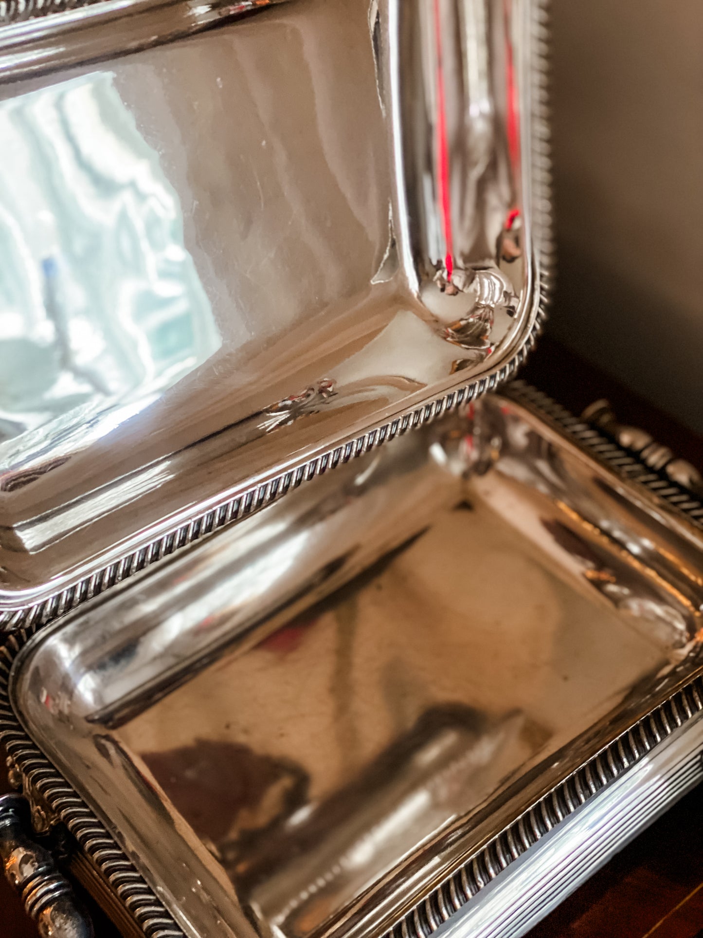 Historic and Remarkable Example of Old Sheffield Plate 3-piece Chafing Dish