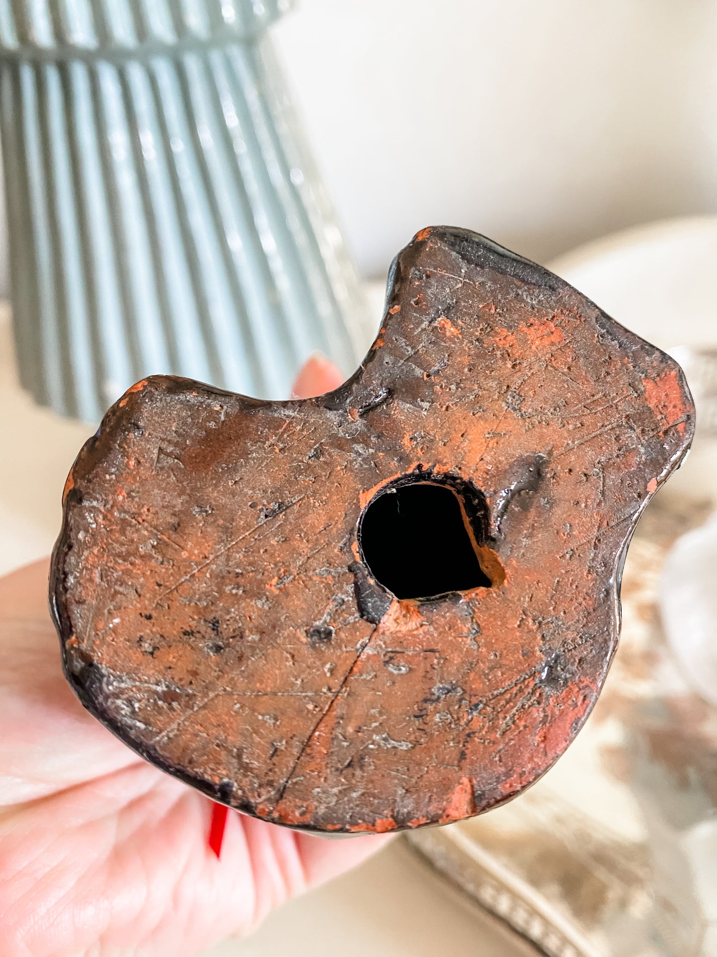 Earthenware Chocolate Glazed Staffordshire Dog - Signs of a John Bell