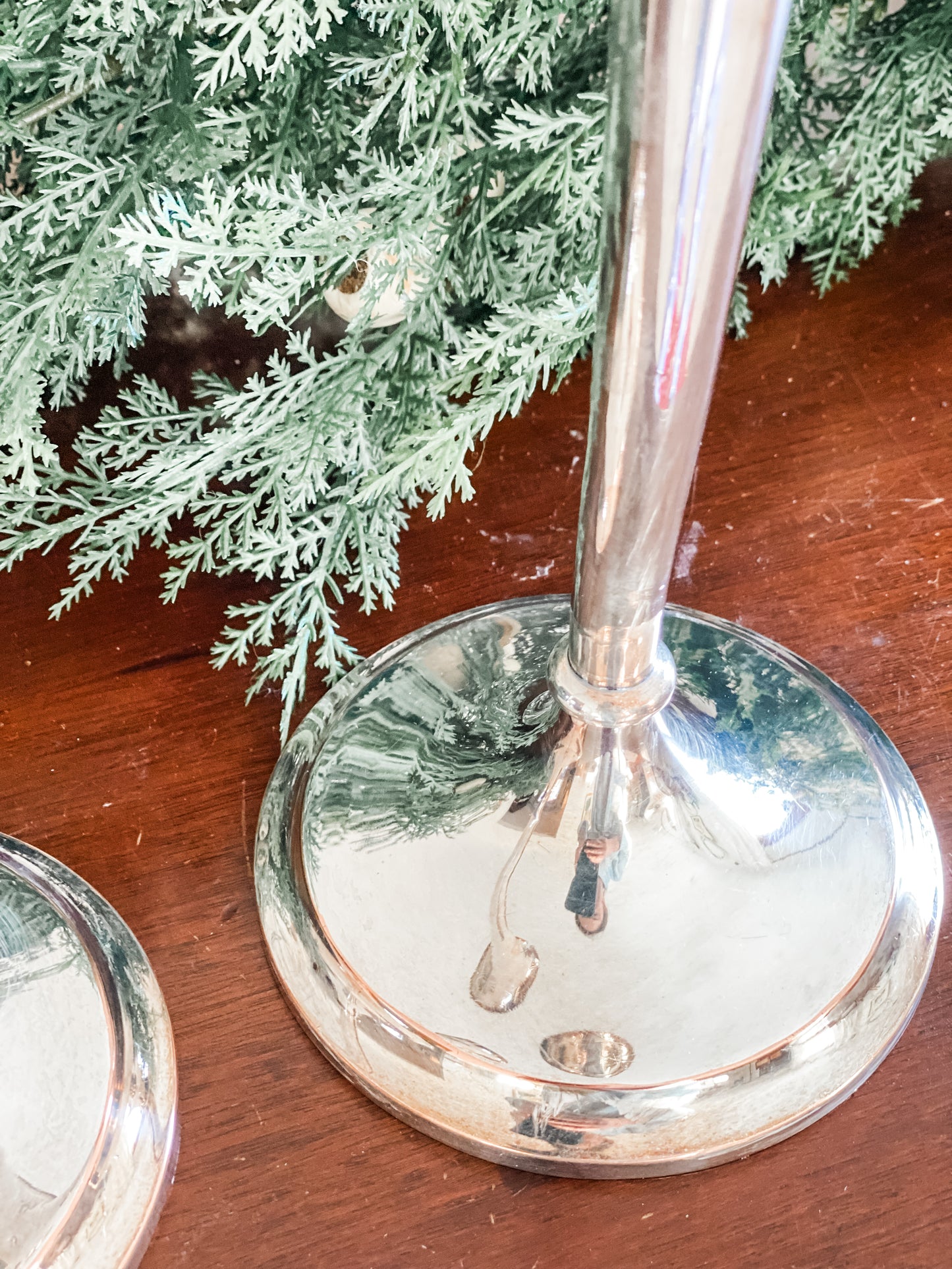 Pair of Antique 1800's Trumpet Vases