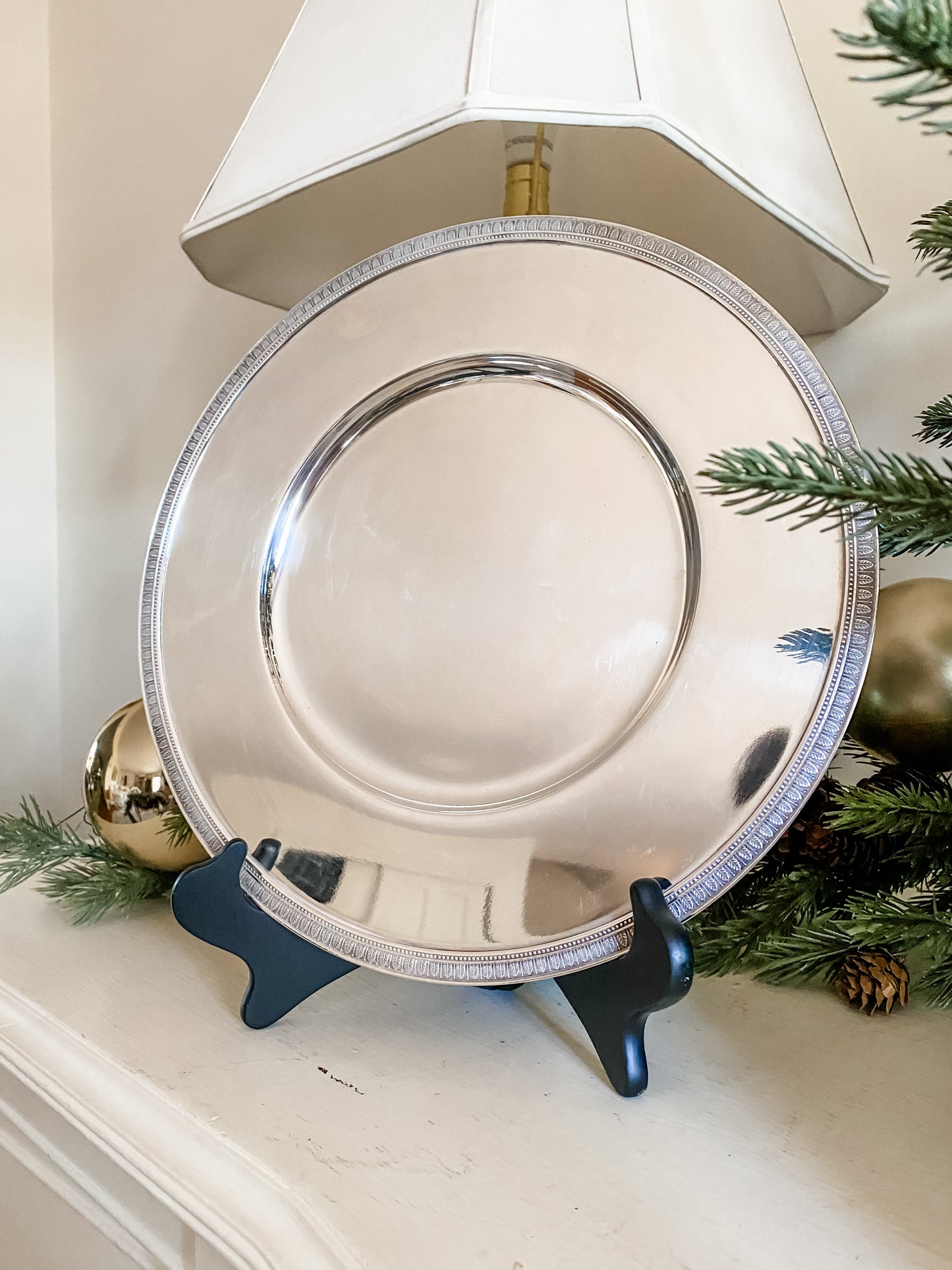 Pair of Chargers Made by the Renowned Brand, Christofle