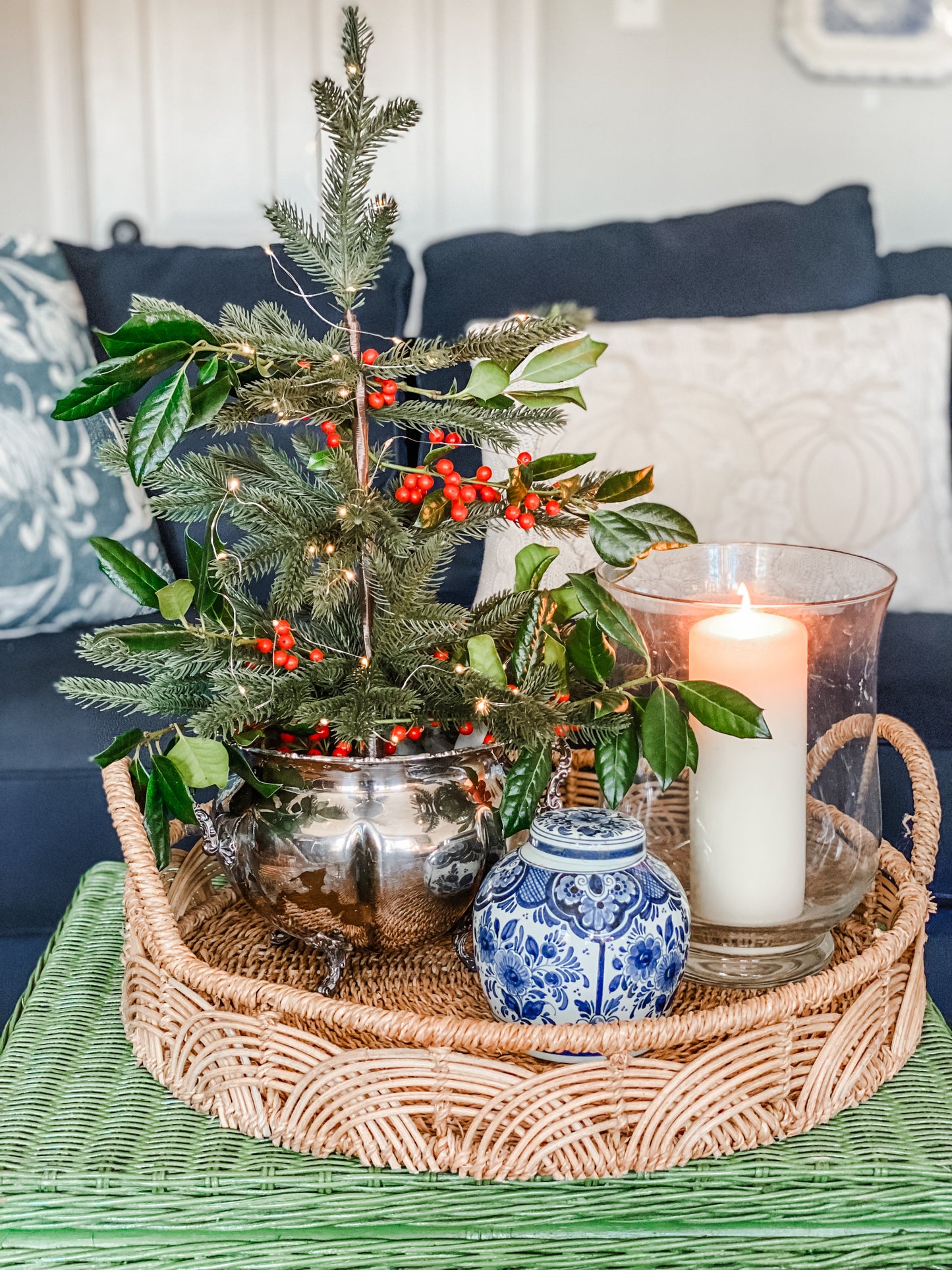 Antique Covered Dish: My perfect Miniature Christmas Tree Holder