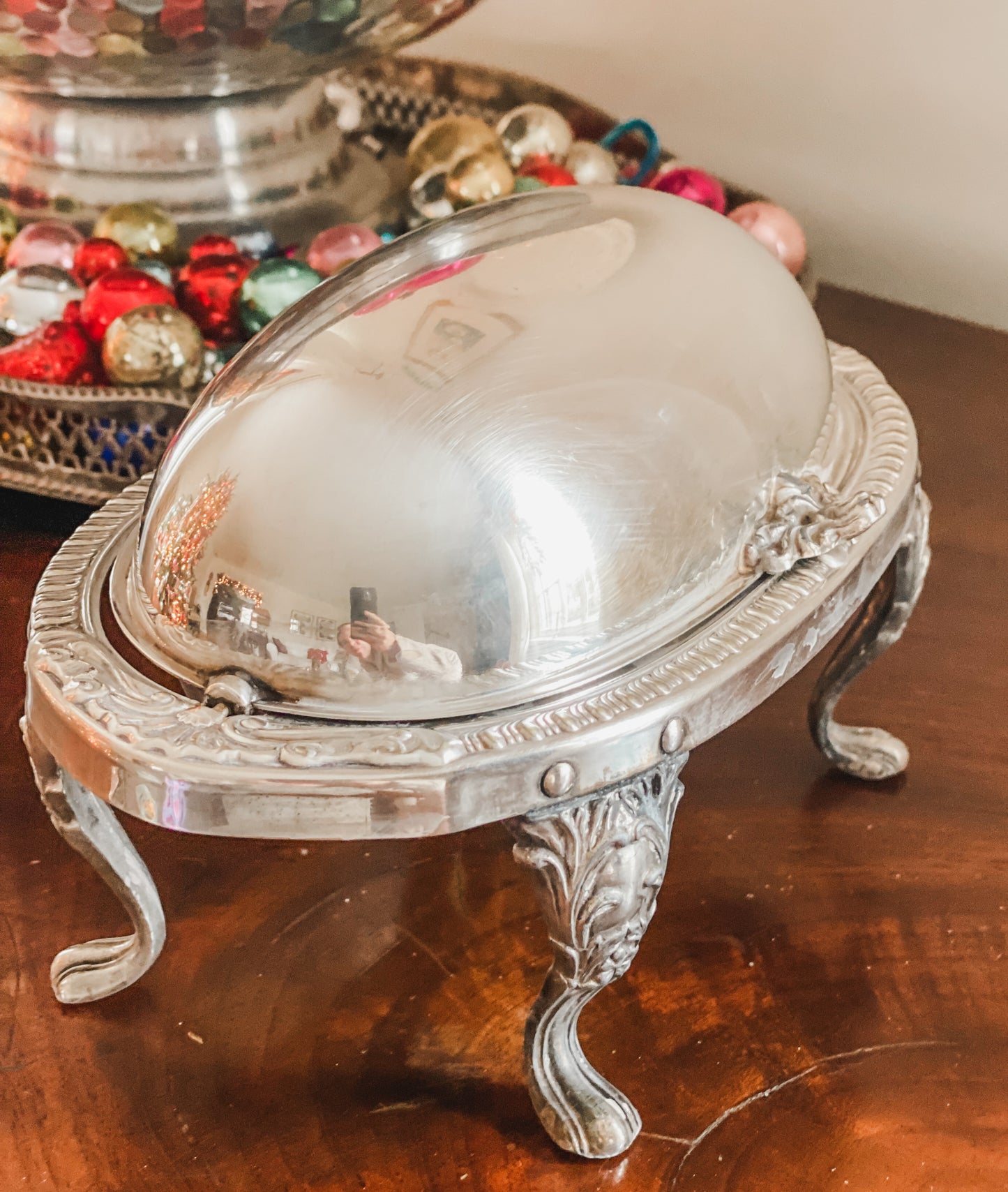 Oval Roll Top Butter Dish