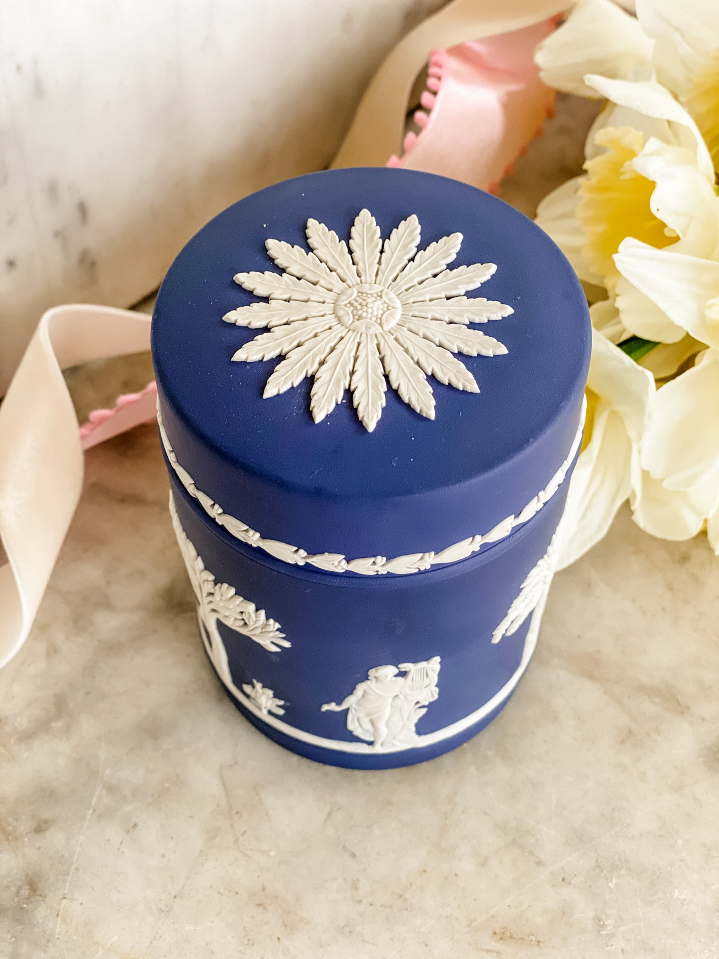 Antique Wedgwood Jasperware Tobacco Jar