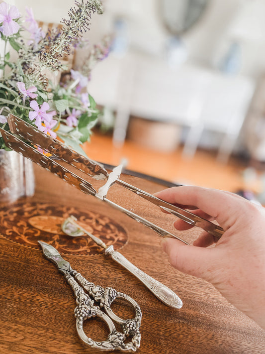 Serving Set including Citrus Peeler, Grape Sheers, and Asparagus Server