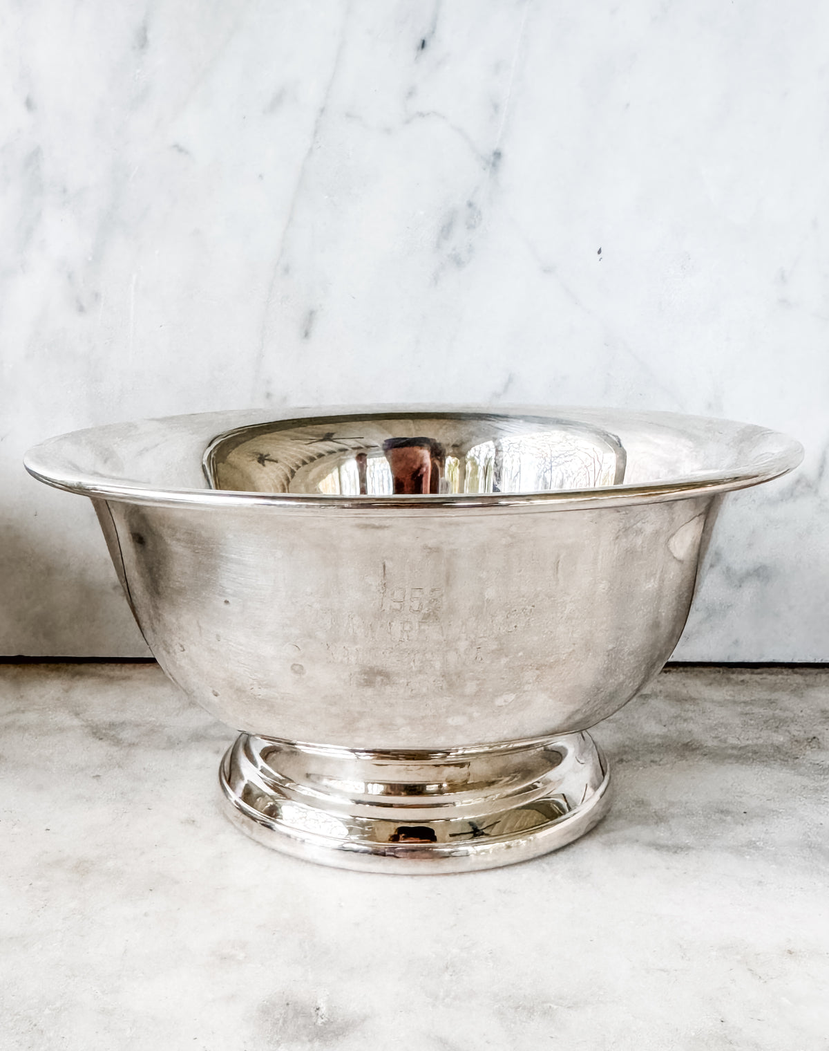 Winner’s Circle — Trio of 1957 Silverplate Trophy Bowls