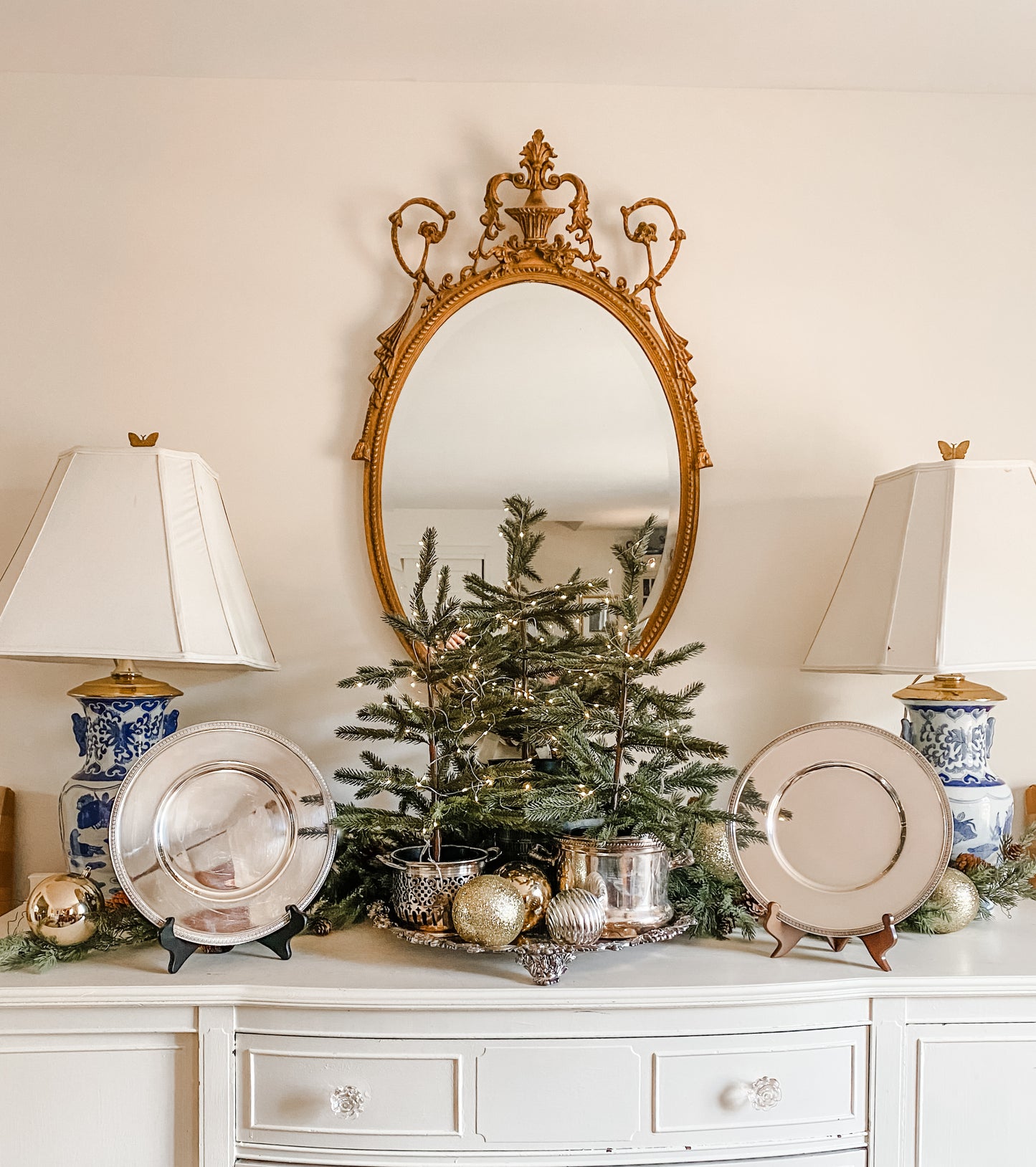 Pair of Chargers Made by the Renowned Brand, Christofle