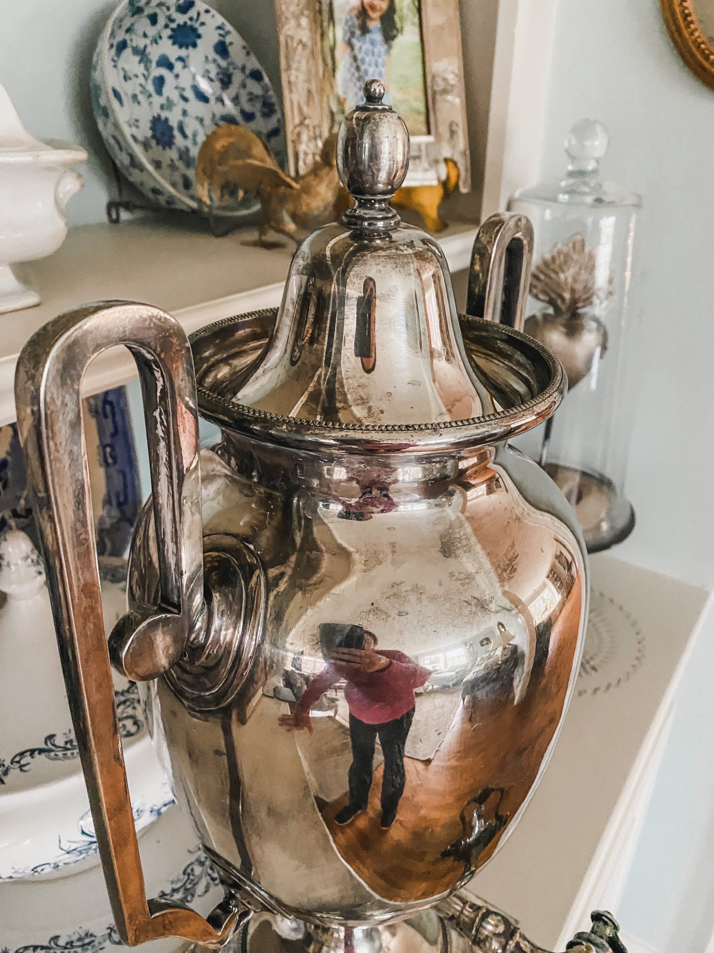 Antique Walker & Hall Silverplate Urn – Grand Grecian Form