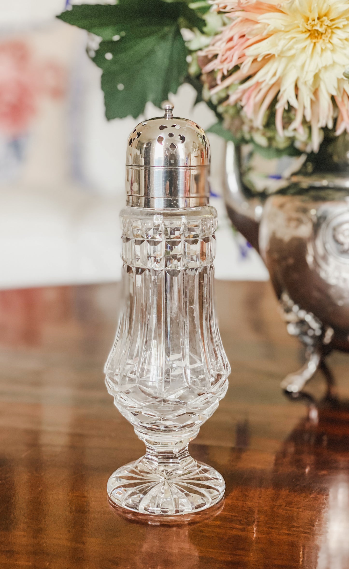 Fabulous Antique Crystal Muffineer
