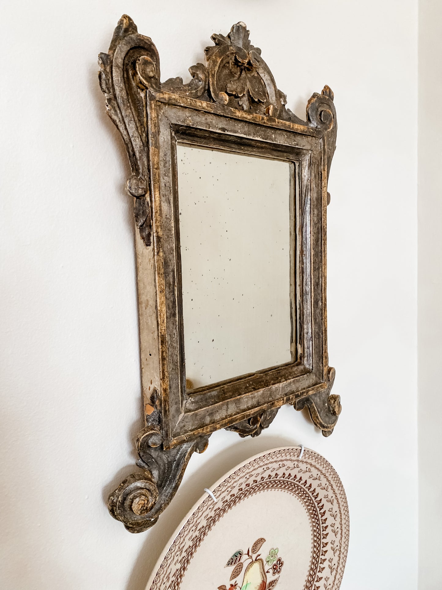 Antique Italian Florentine Carved Mirror