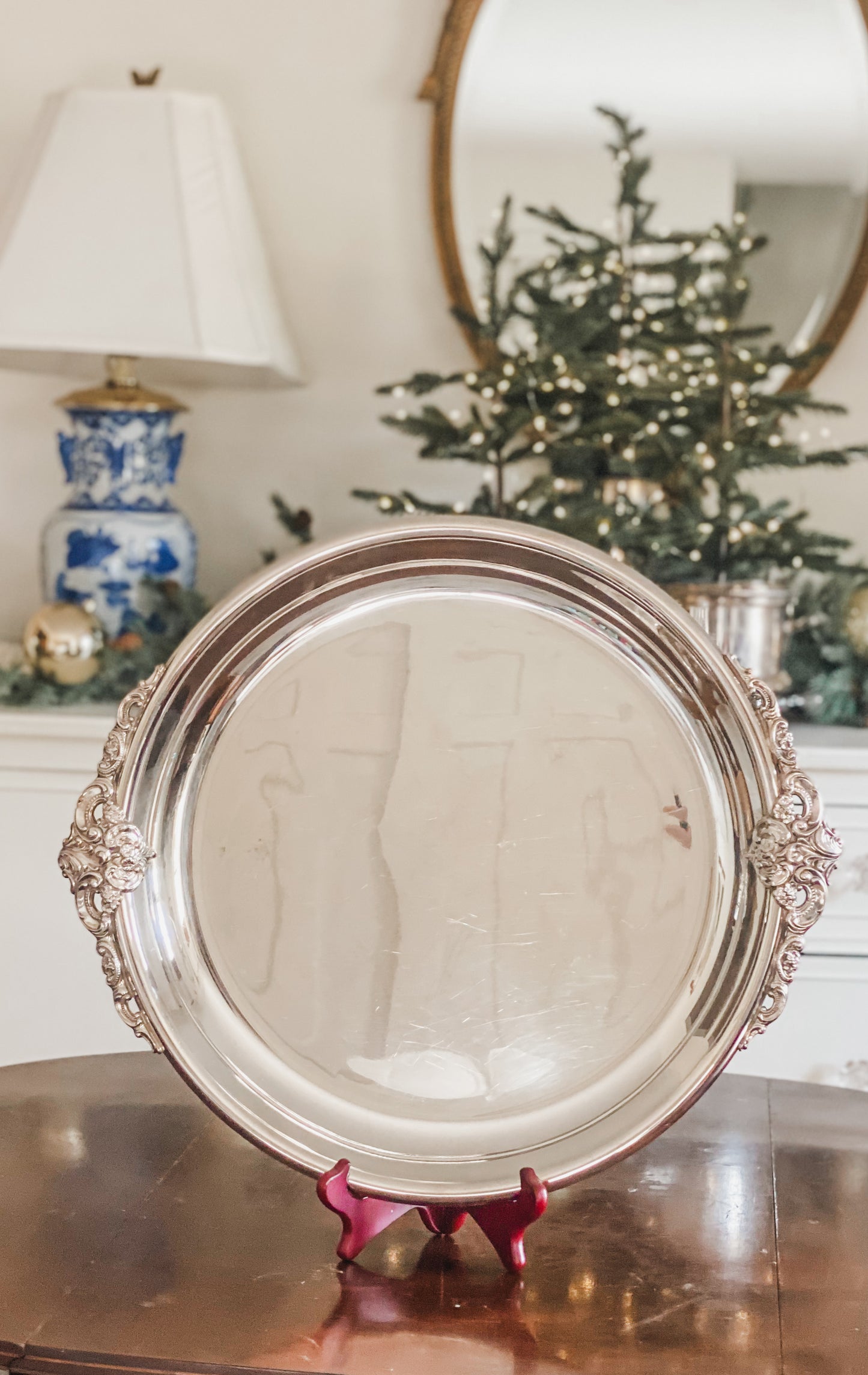 Stunning Baroque Double Handled Tray