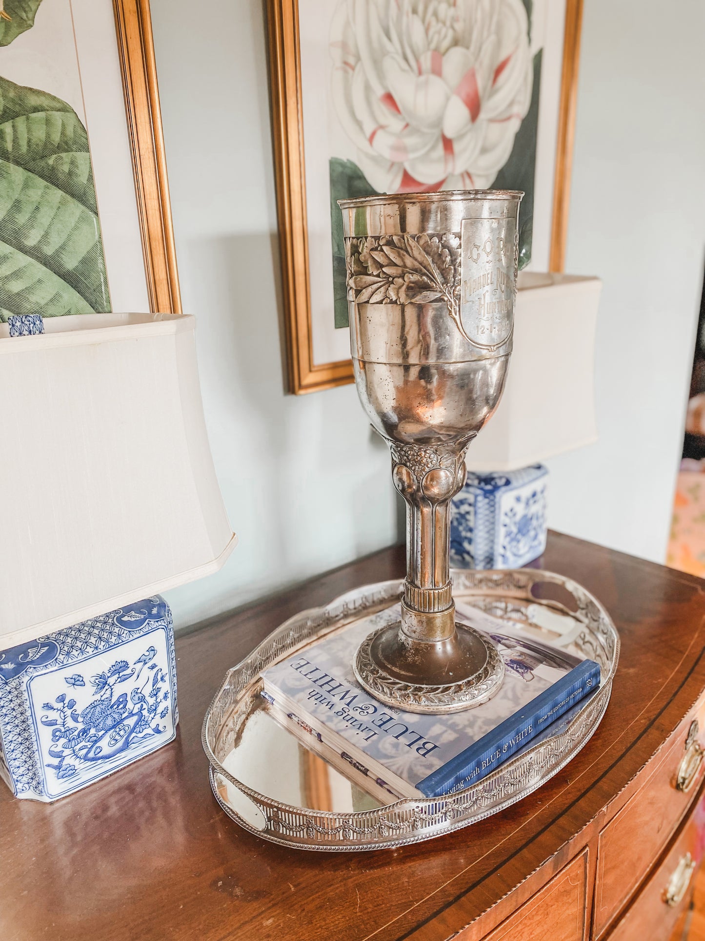 Historic Art Nouveau Trophy Champagne Bucket