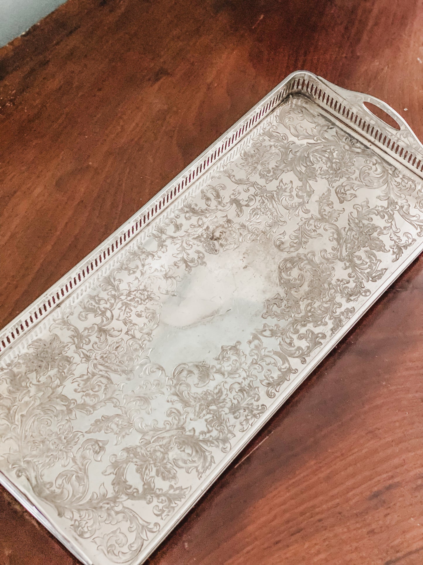 Antique Gallery Tray