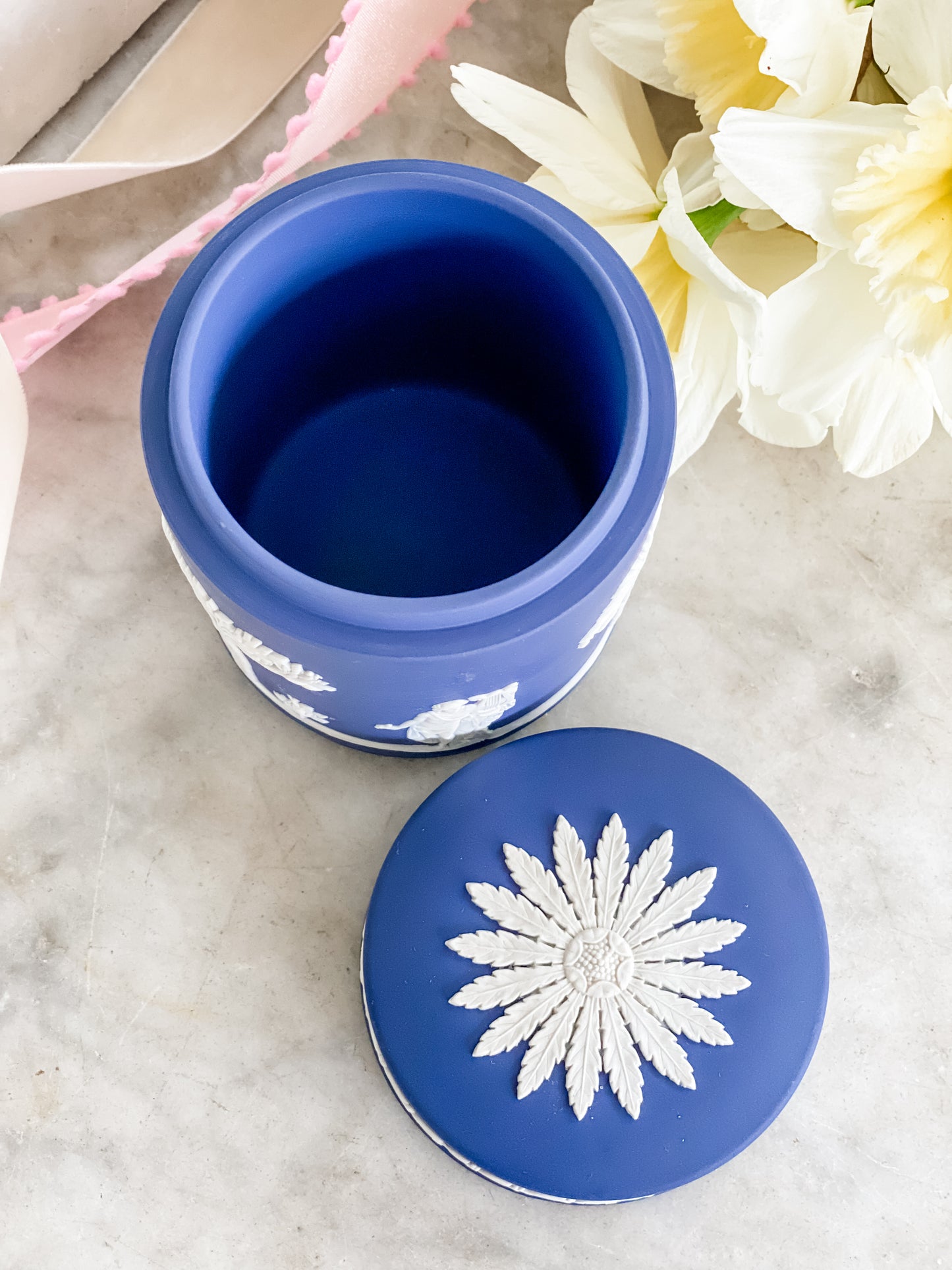 Antique Wedgwood Jasperware Tobacco Jar