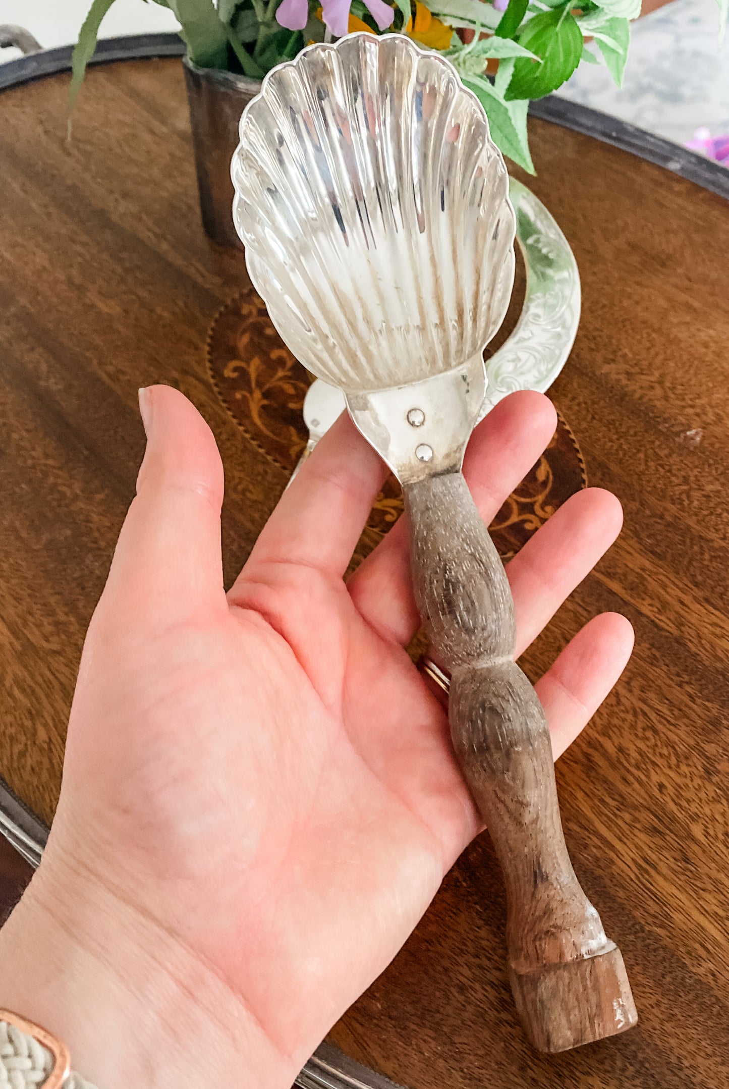 Very Rare Antique French Ice Cream Sickle and Scoop