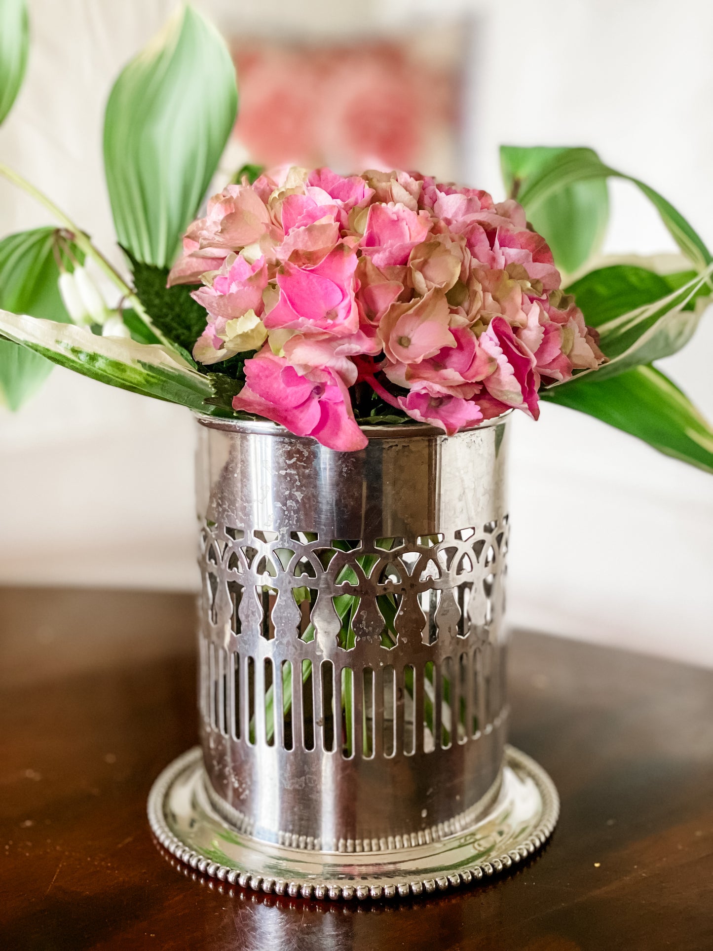 Antique Reticulated Bottle Holder