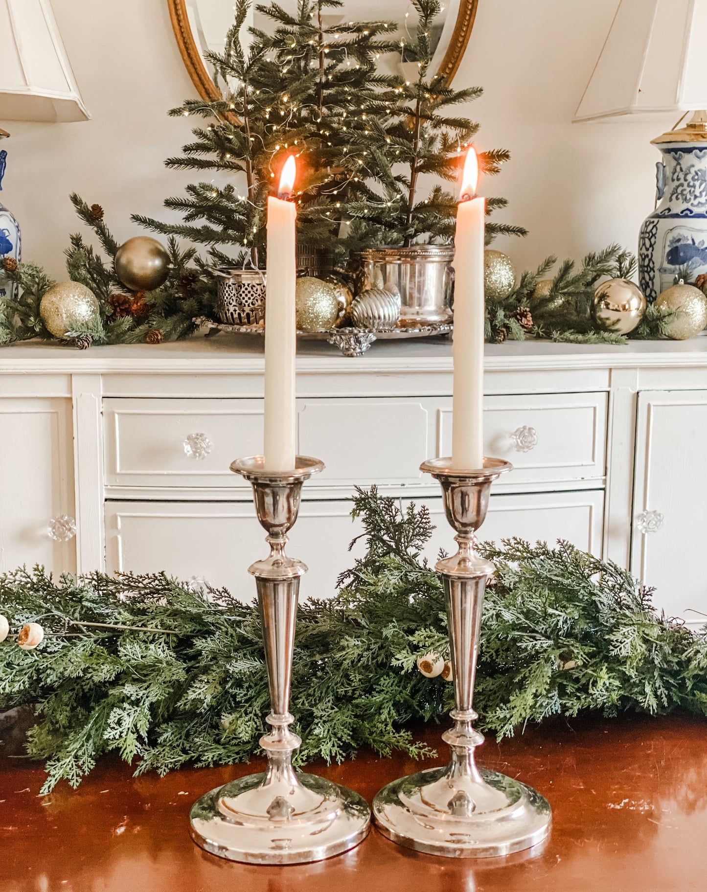 Elegant Antique Candlesticks