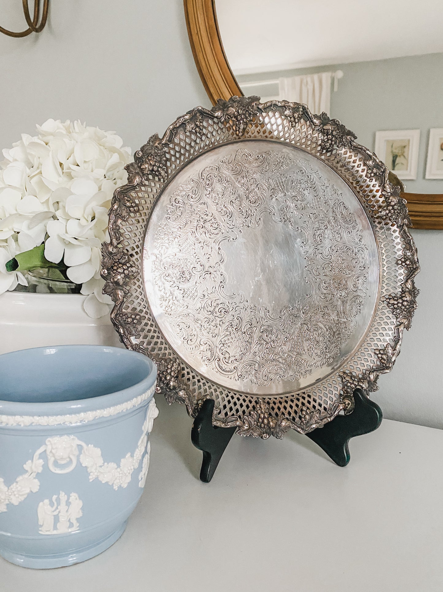 Early 1900's Barker Ellis English Pierced Tray