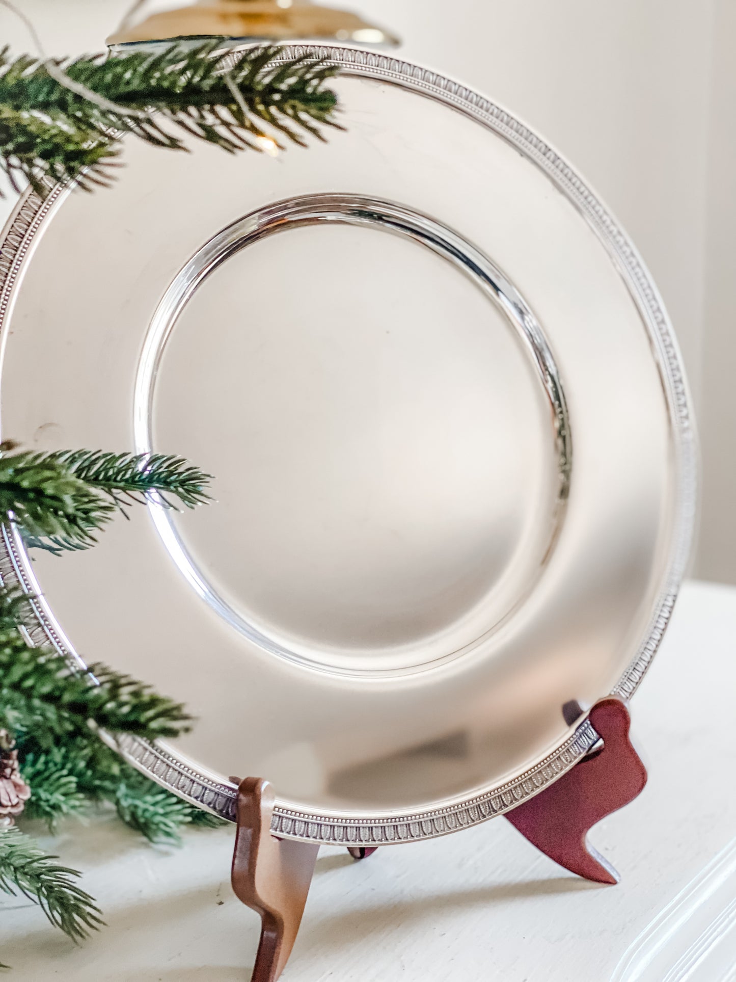 Pair of Chargers Made by the Renowned Brand, Christofle