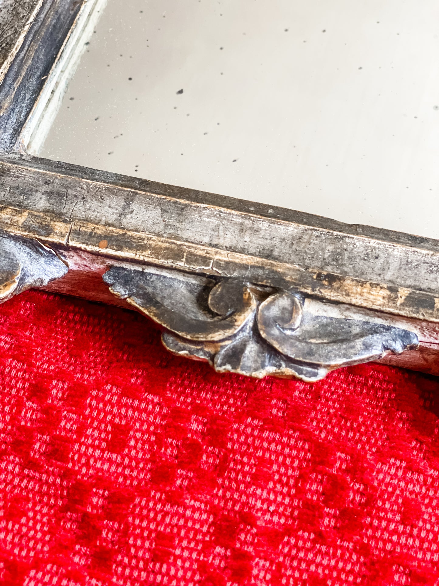 Antique Italian Florentine Carved Mirror