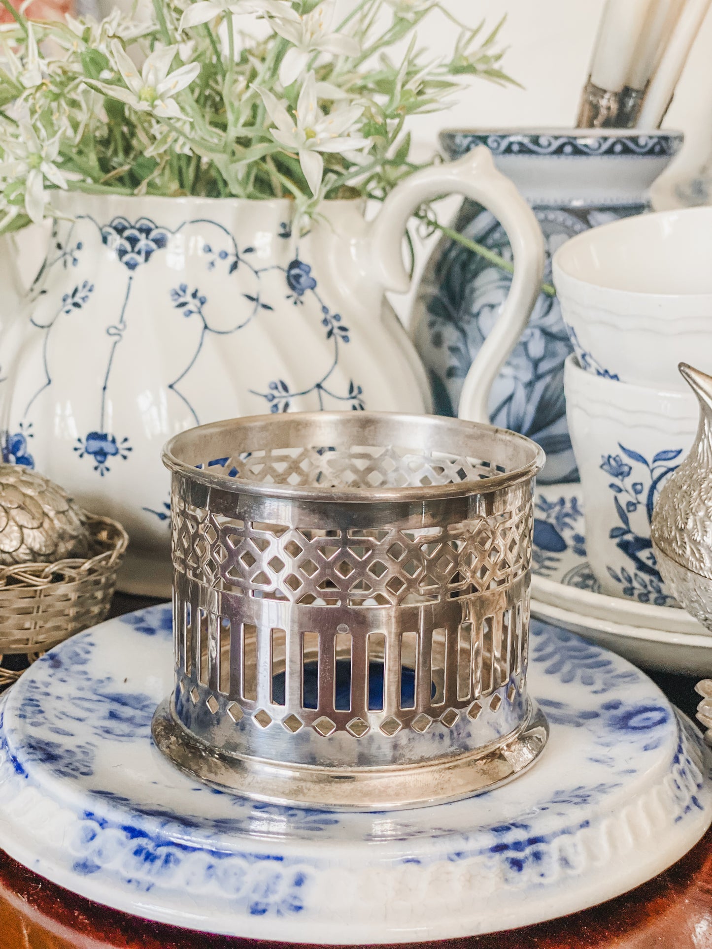 Bottle Holder Made by Wilcox Silver Co.