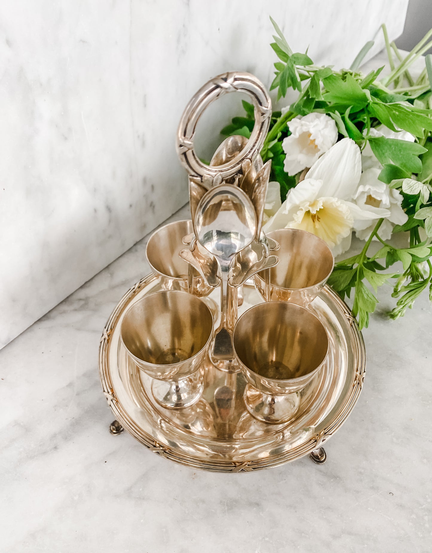 Antique Egg Cruet by Walker, Hall & Sons, Sheffield England