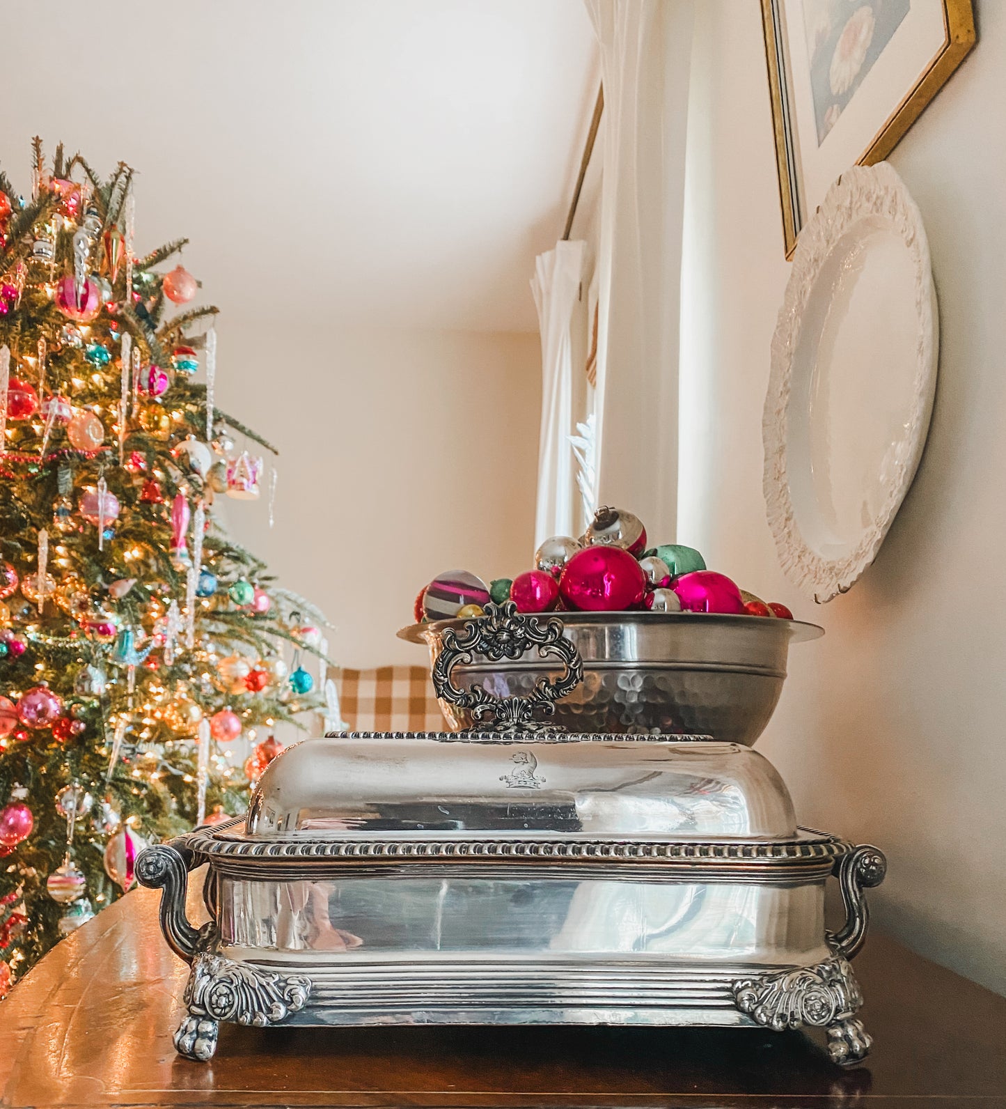 Historic and Remarkable Example of Old Sheffield Plate 3-piece Chafing Dish