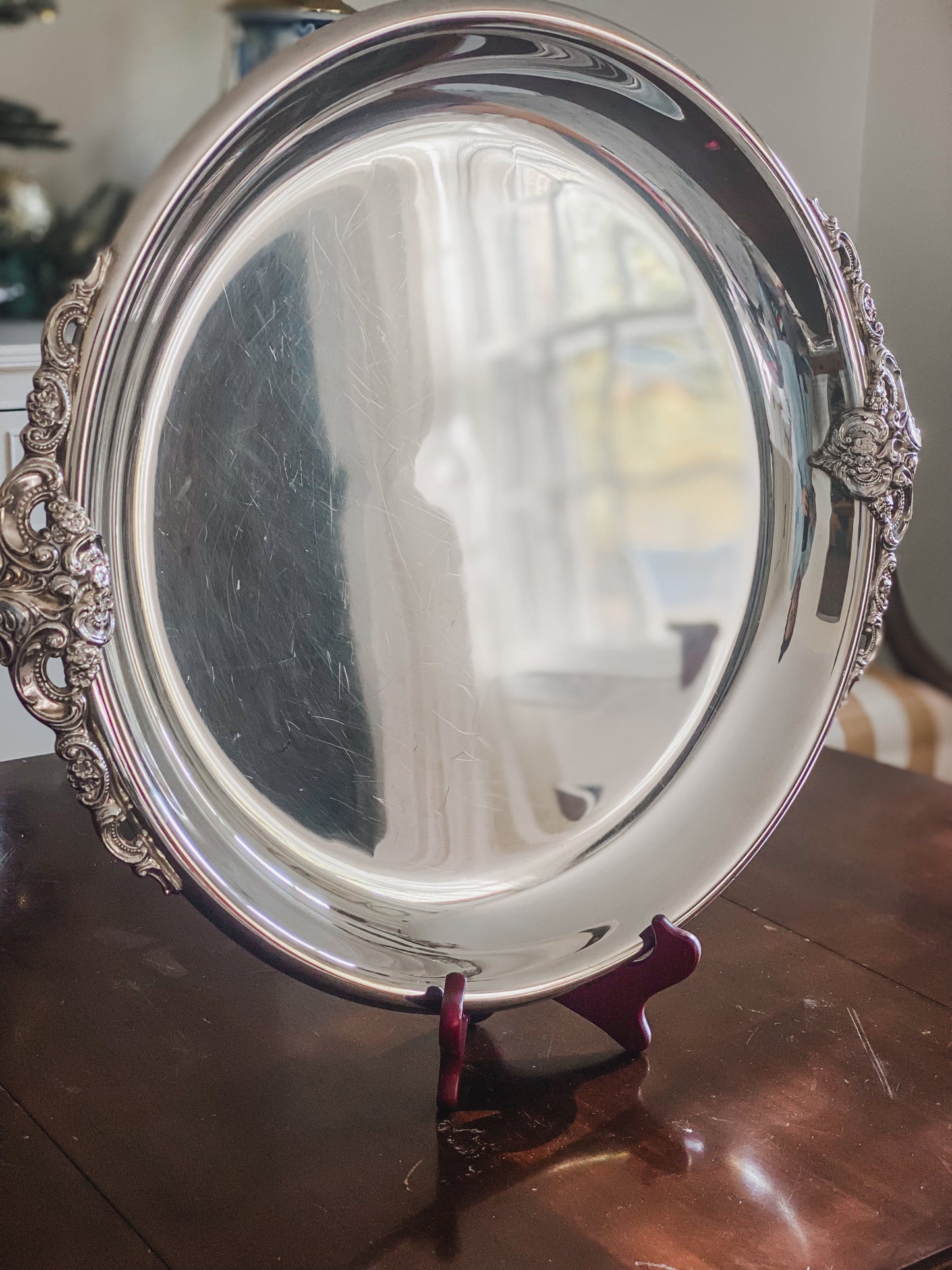 Stunning Baroque Double Handled Tray