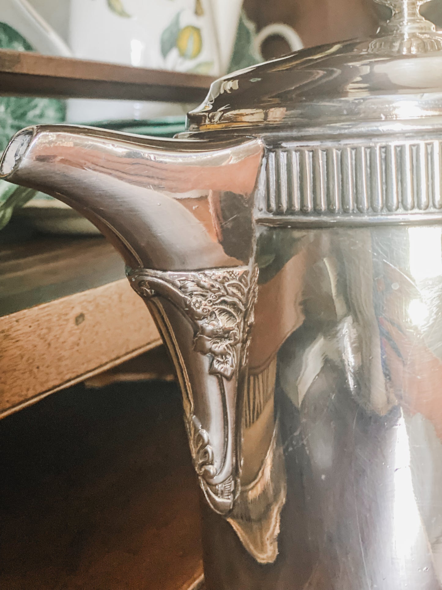 Antique Quadroupleplate Victorian Pitcher