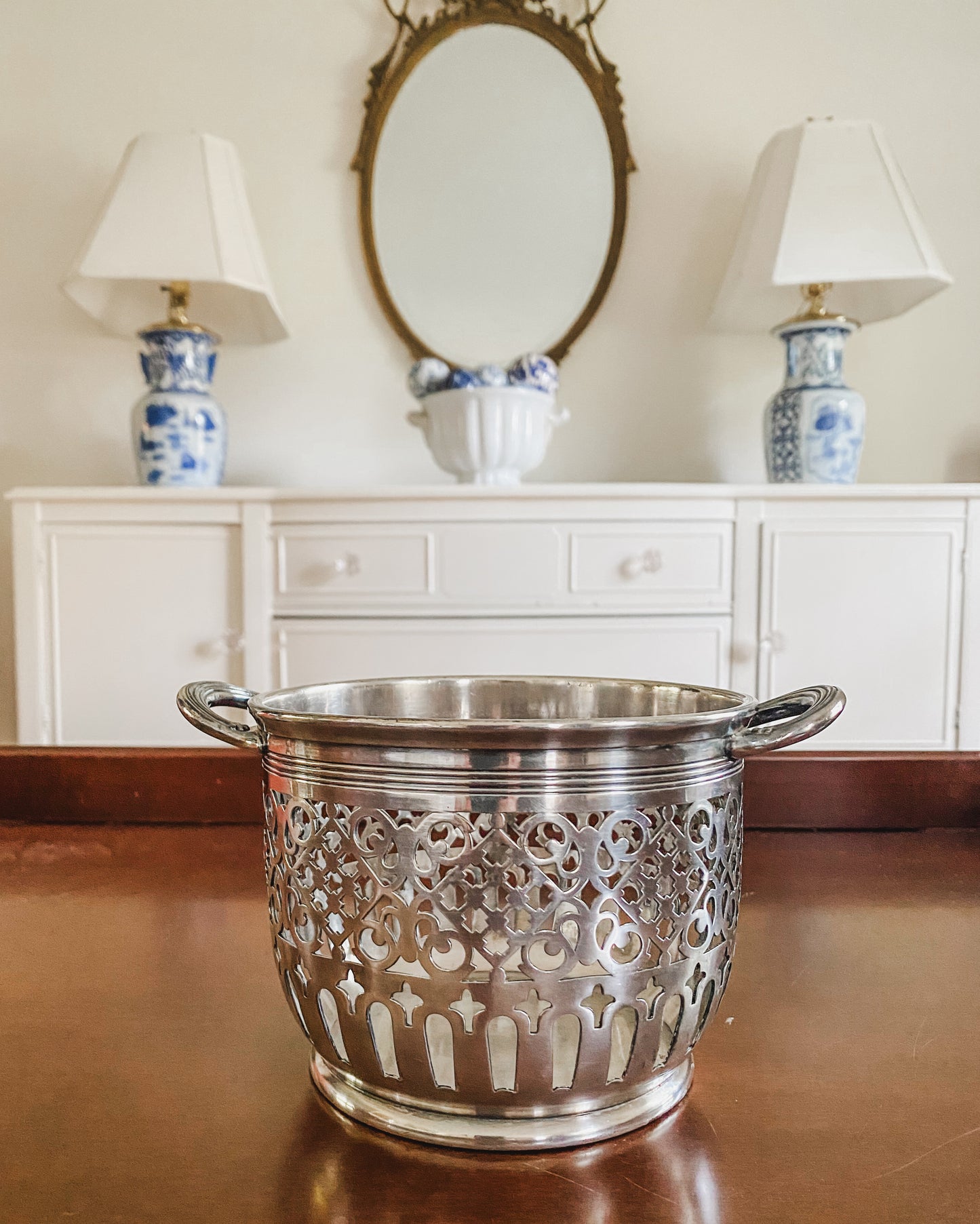 Antique Pierced Vessel - A work of art!