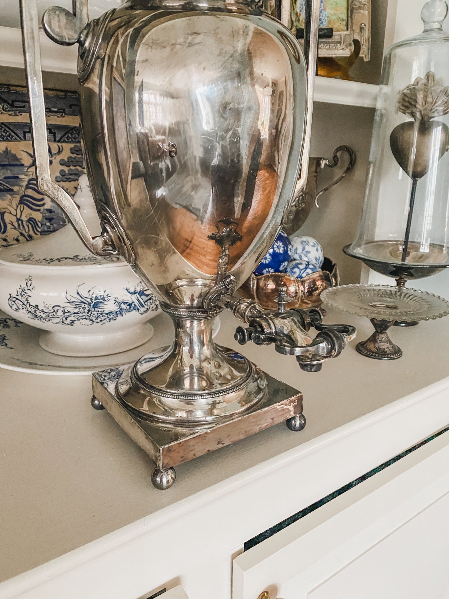 Antique Walker & Hall Silverplate Urn – Grand Grecian Form