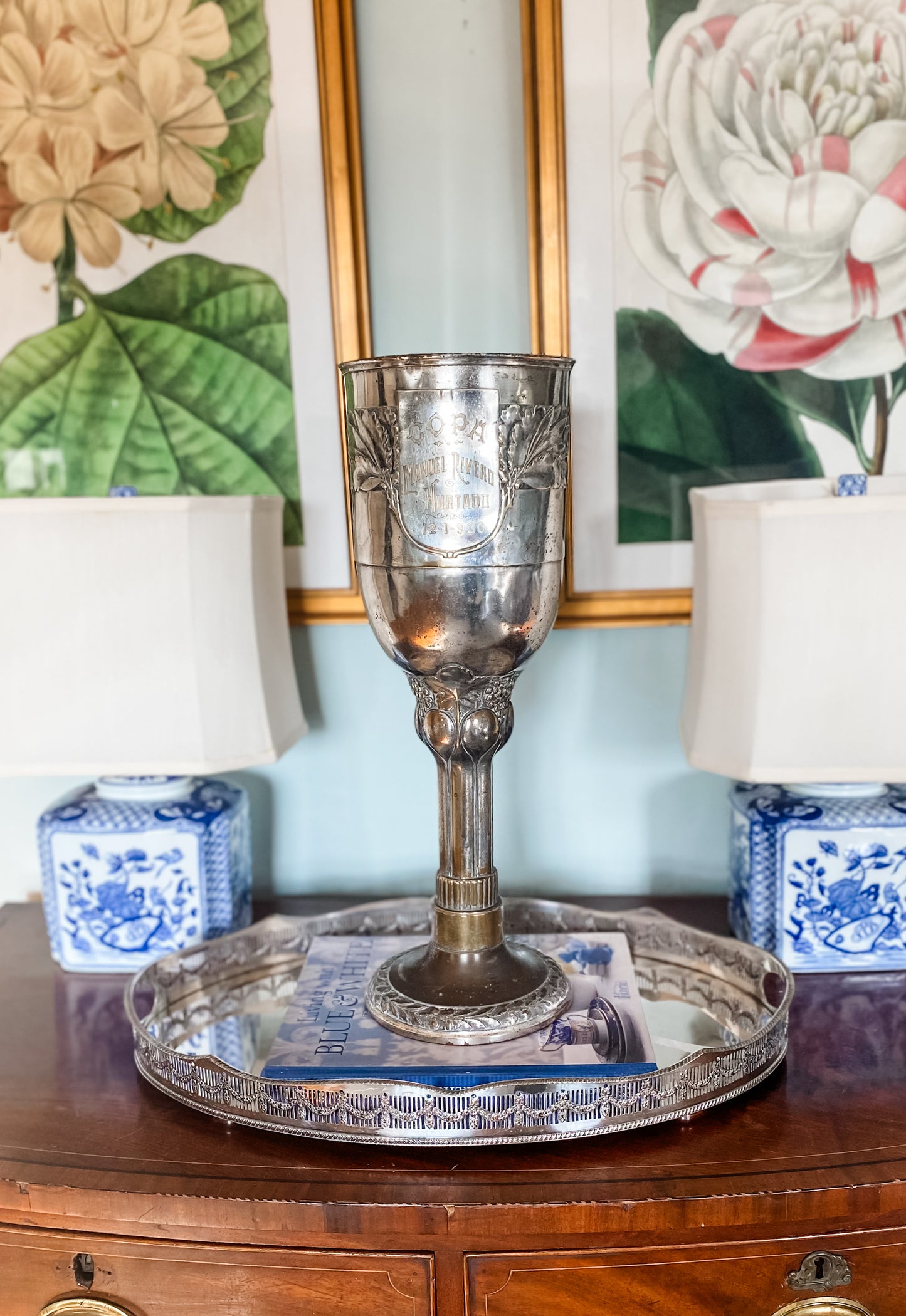 Historic Art Nouveau Trophy Champagne Bucket