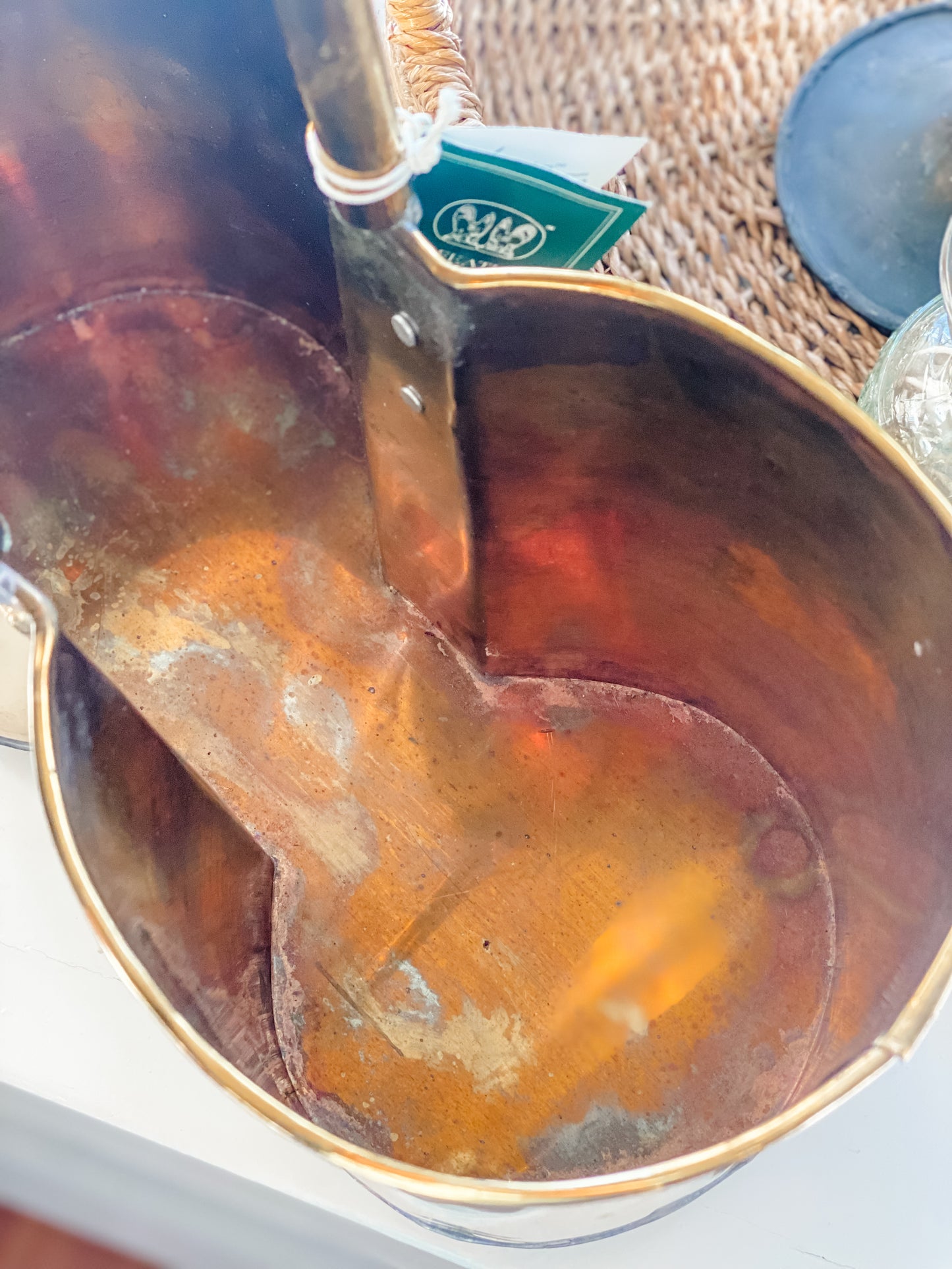 Fleur De Lis Copper Wine Caddy