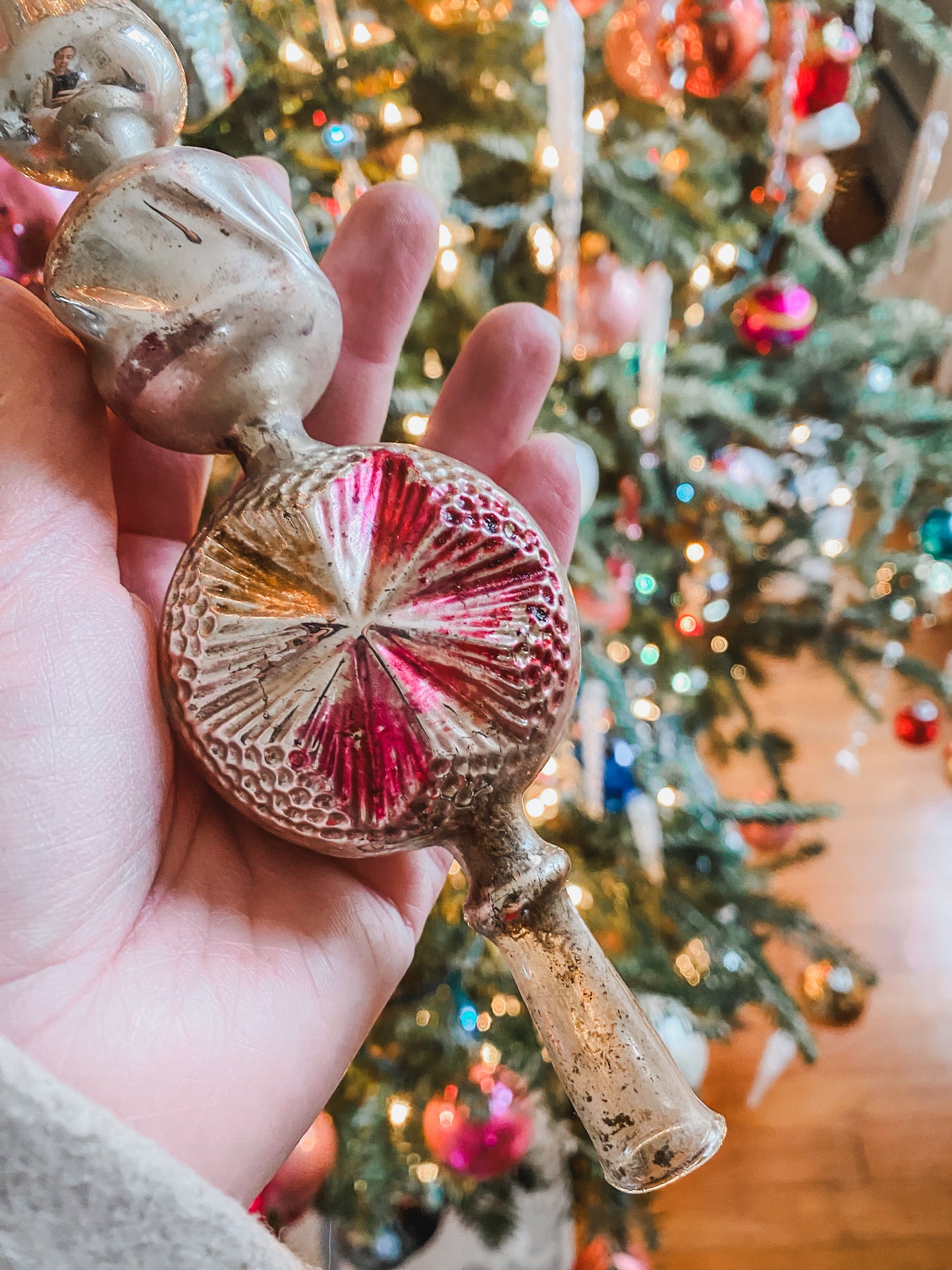 Fabulous Antique  Glass Tree topper