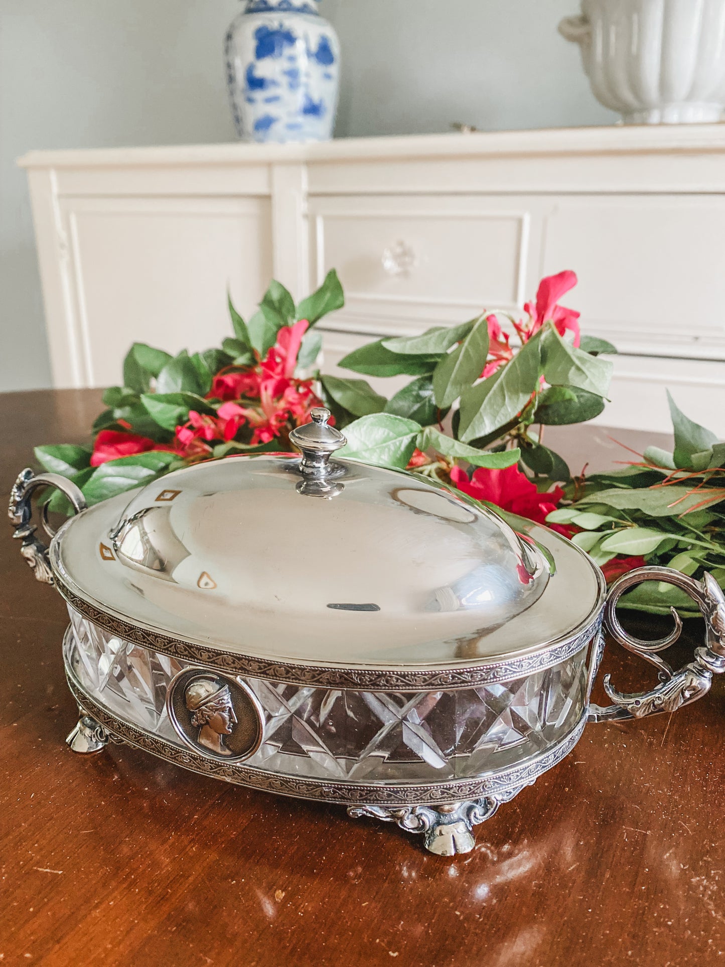 Exquisite Elkington & Co. English Double Handled Server from 1883